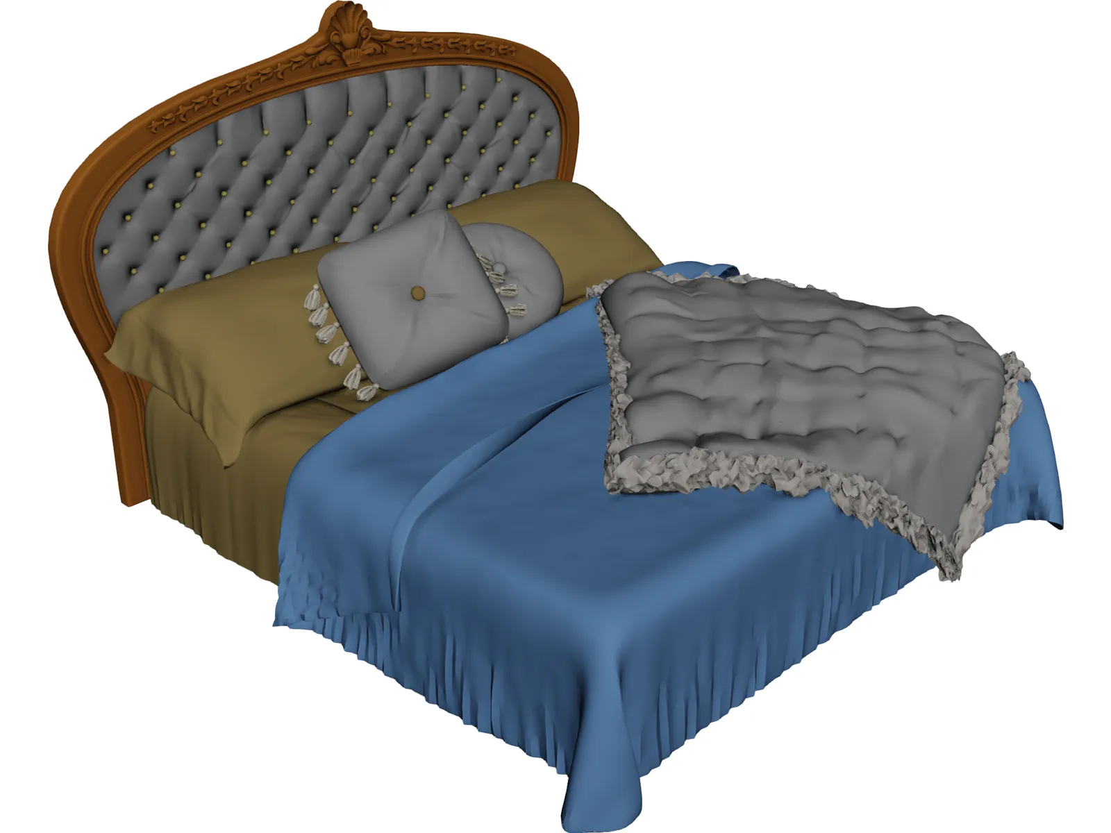 Bed 3D Model main preview