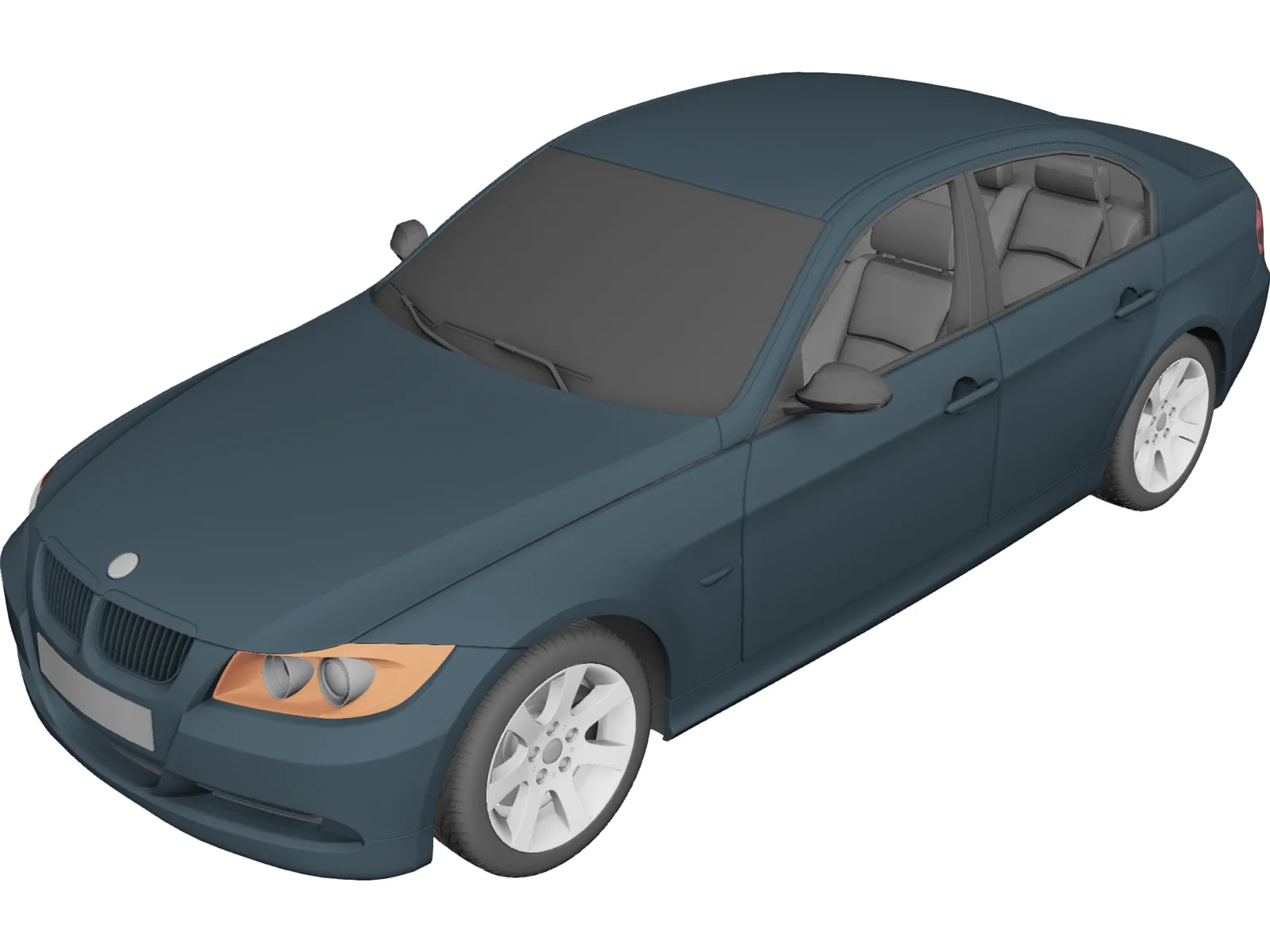 BMW 3-Series 3D Model main preview