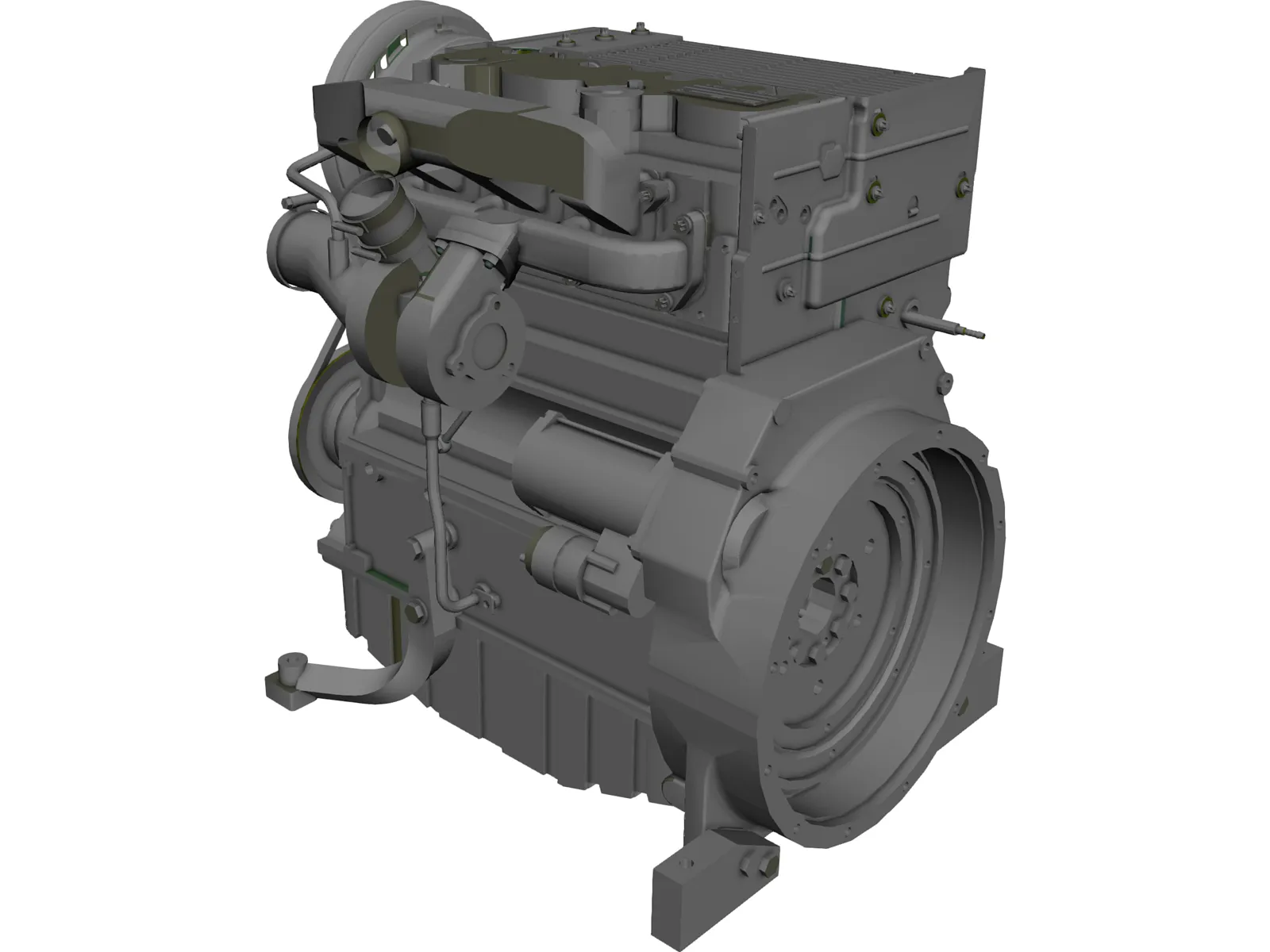 Deutz Turbo Diesel Engine (2011) 3D Model main preview