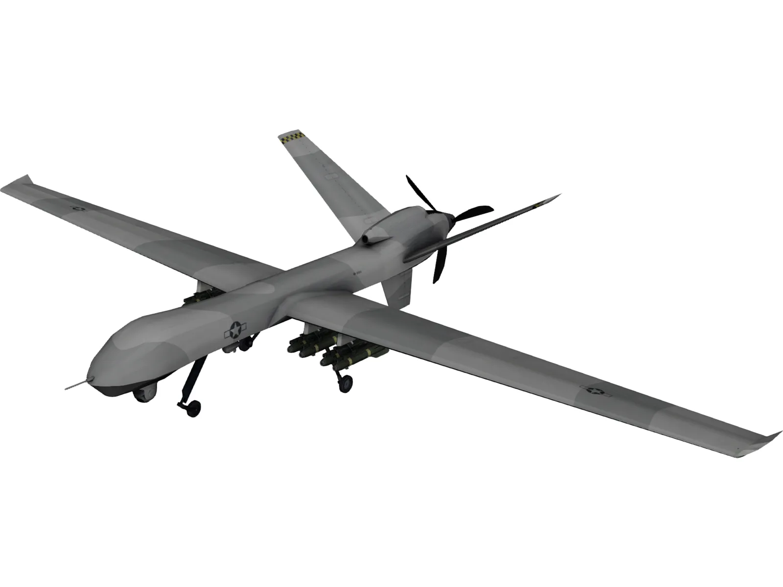 General Atomics MQ-9 Reaper UAV Drone 3D Model main preview