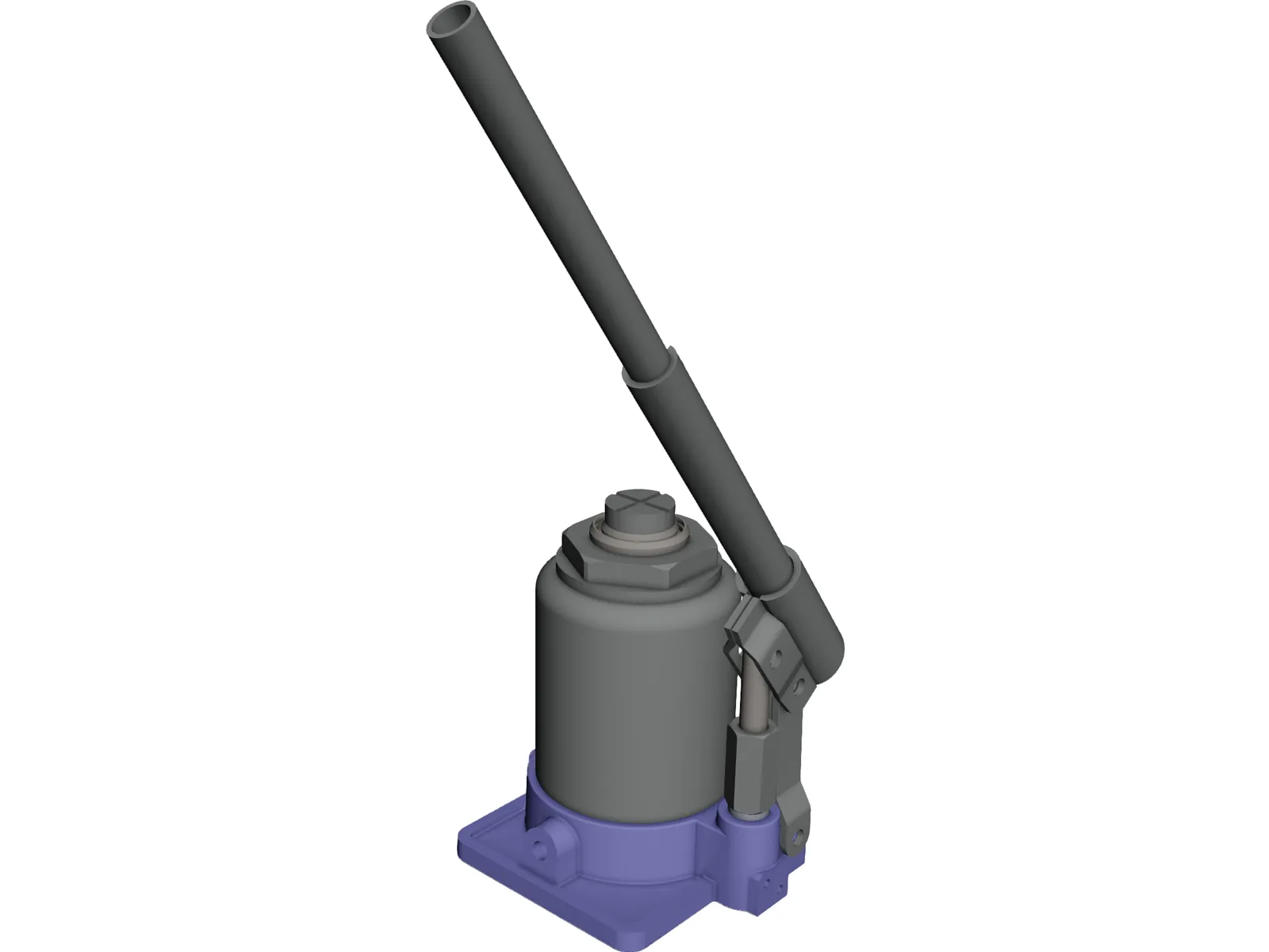 Hydraulic Jack 3D Model main preview