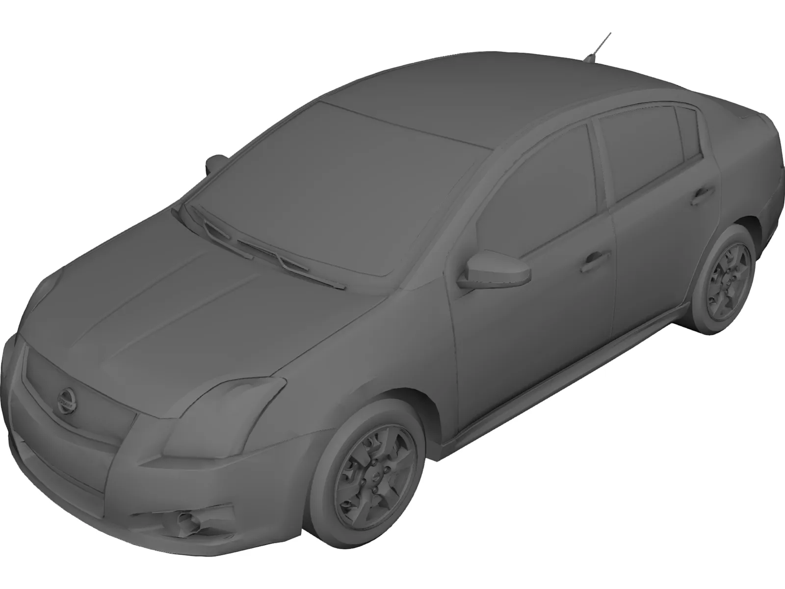 Nissan Sentra (2012) 3D Model main preview
