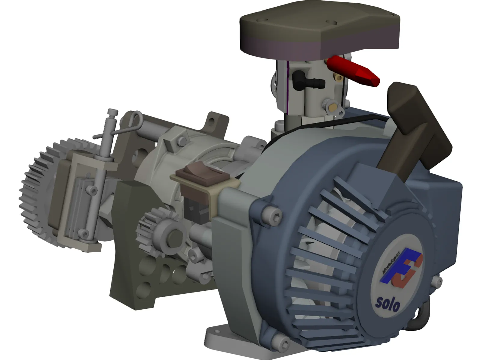 Modellsport Solo Engine 3D Model main preview