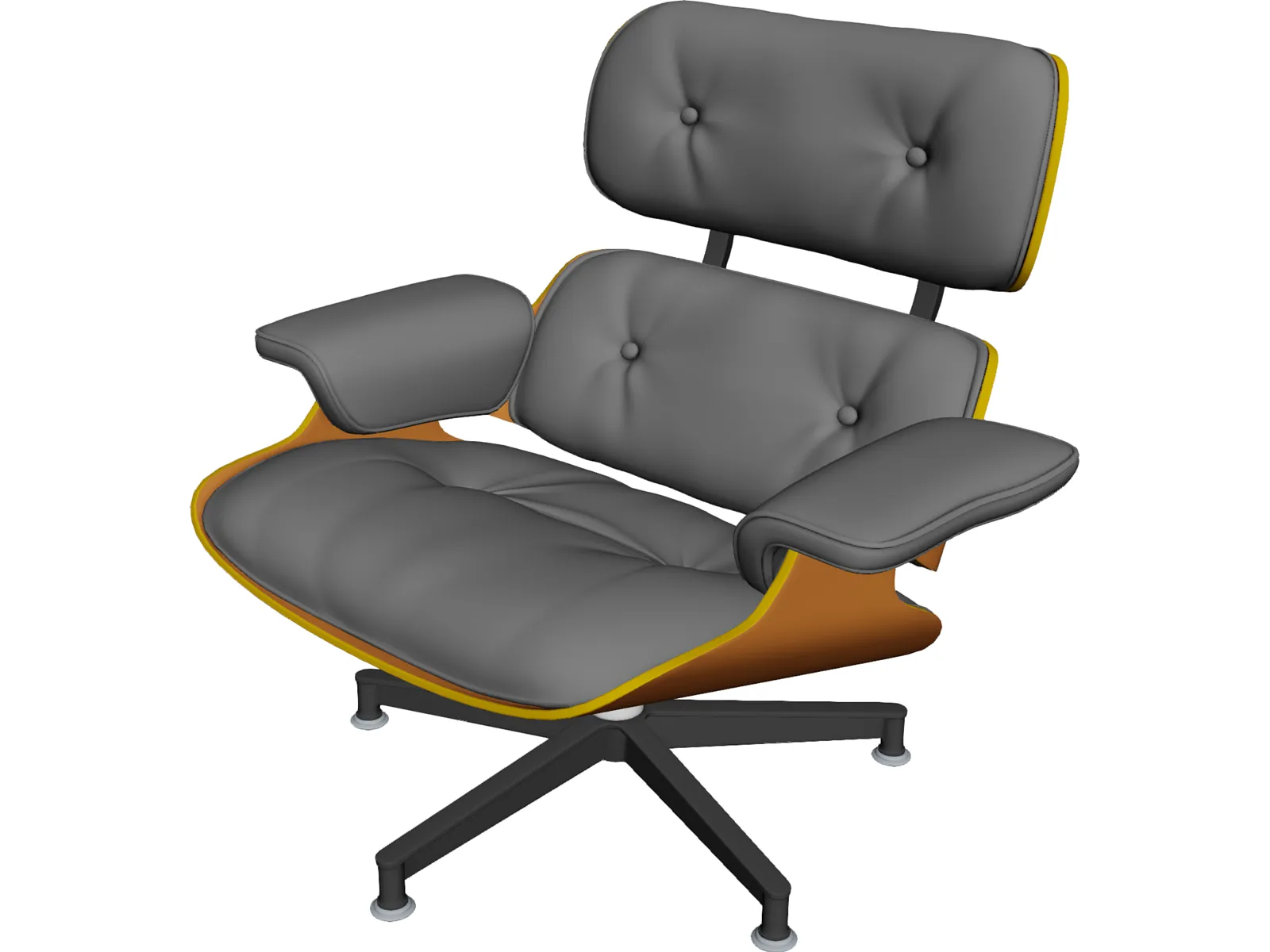 Eames Lounge Chair 3D Model main preview