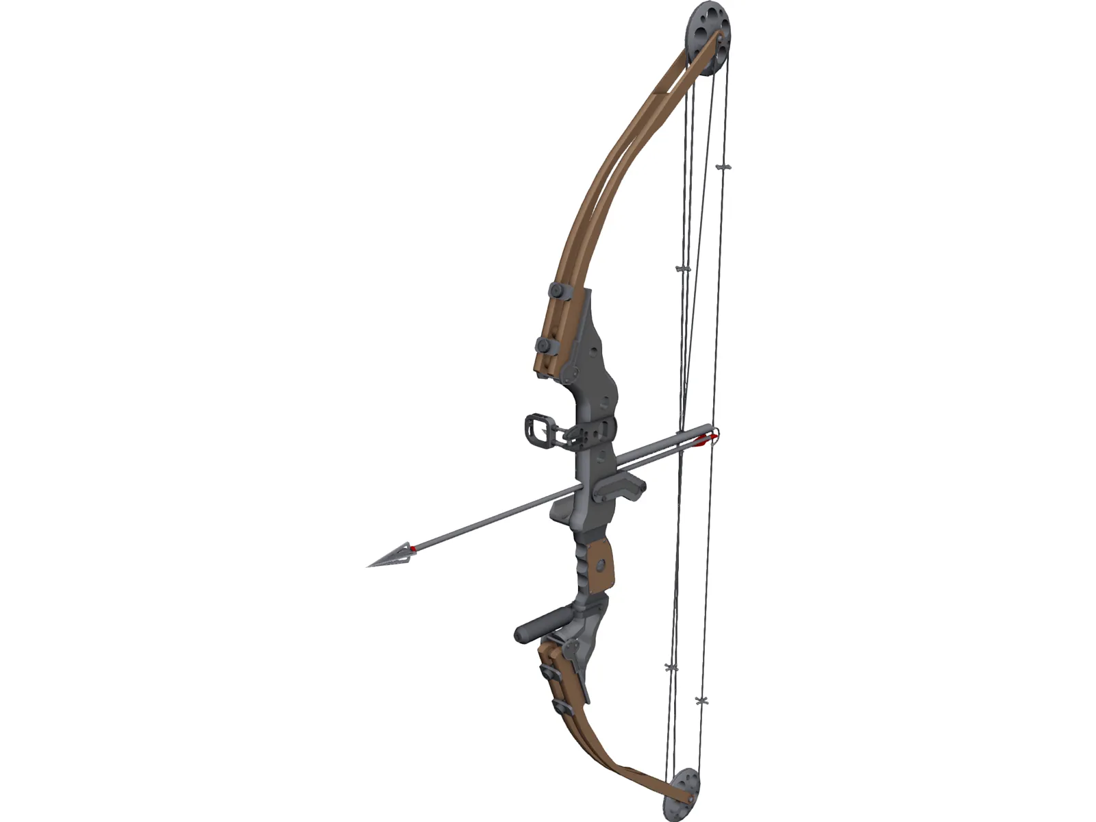 Hunting Bow 3D Model main preview