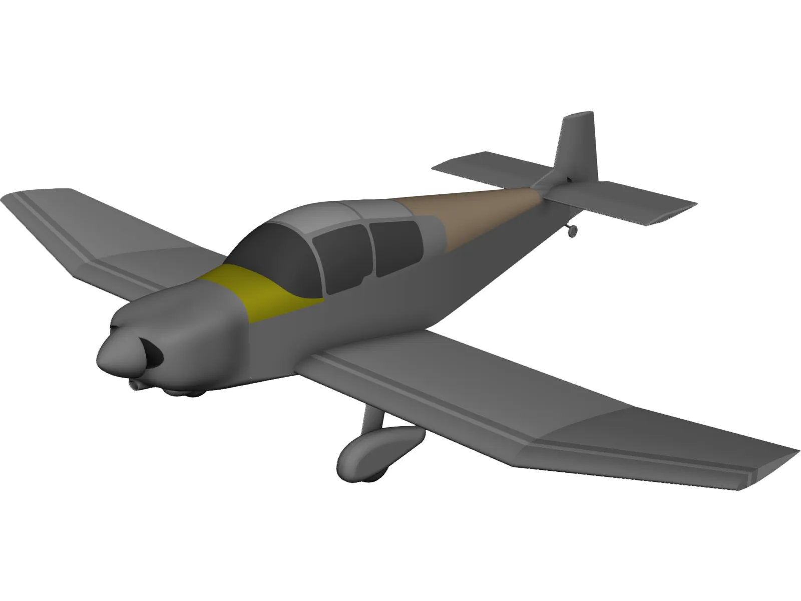 Jodel 1050 Sicile 3D Model main preview