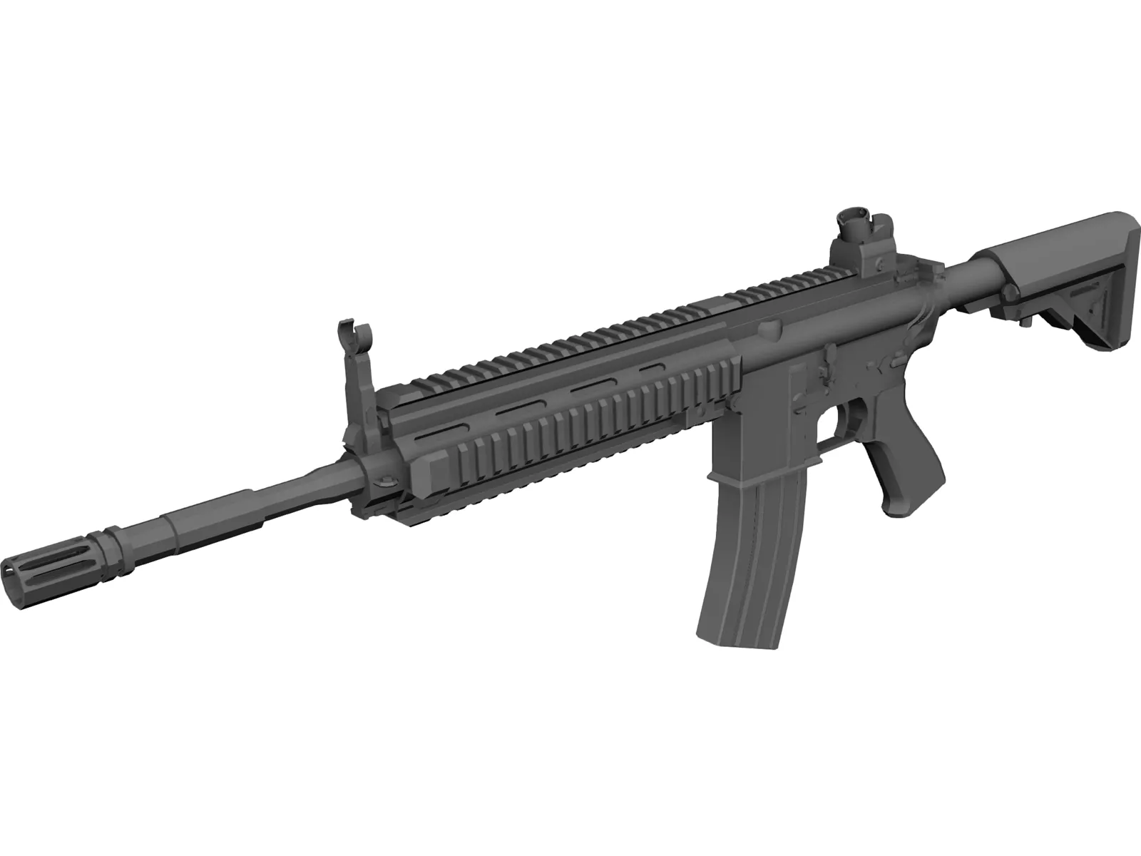 HK 416 3D Model main preview