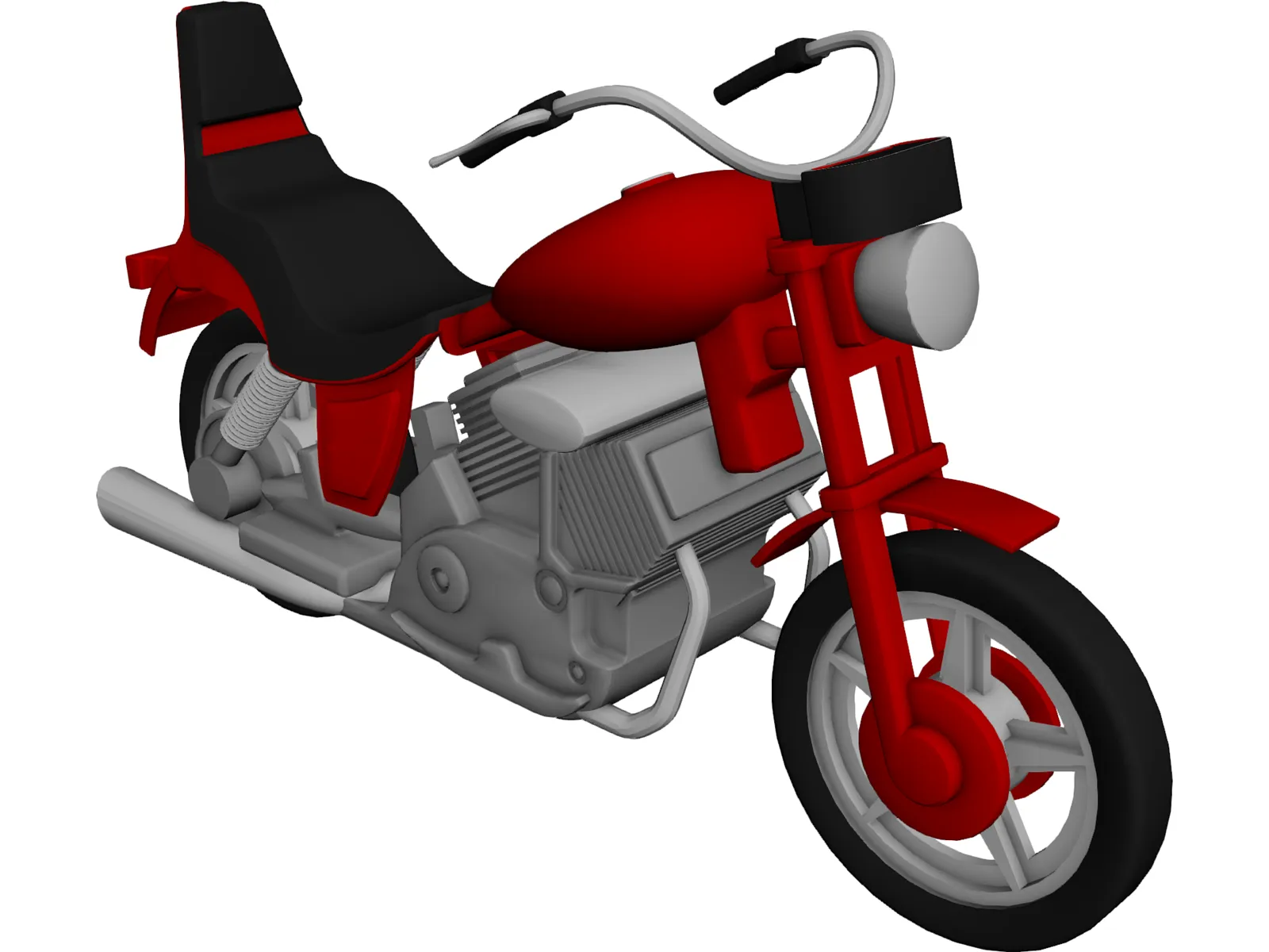 Motorcycle 3D Model main preview