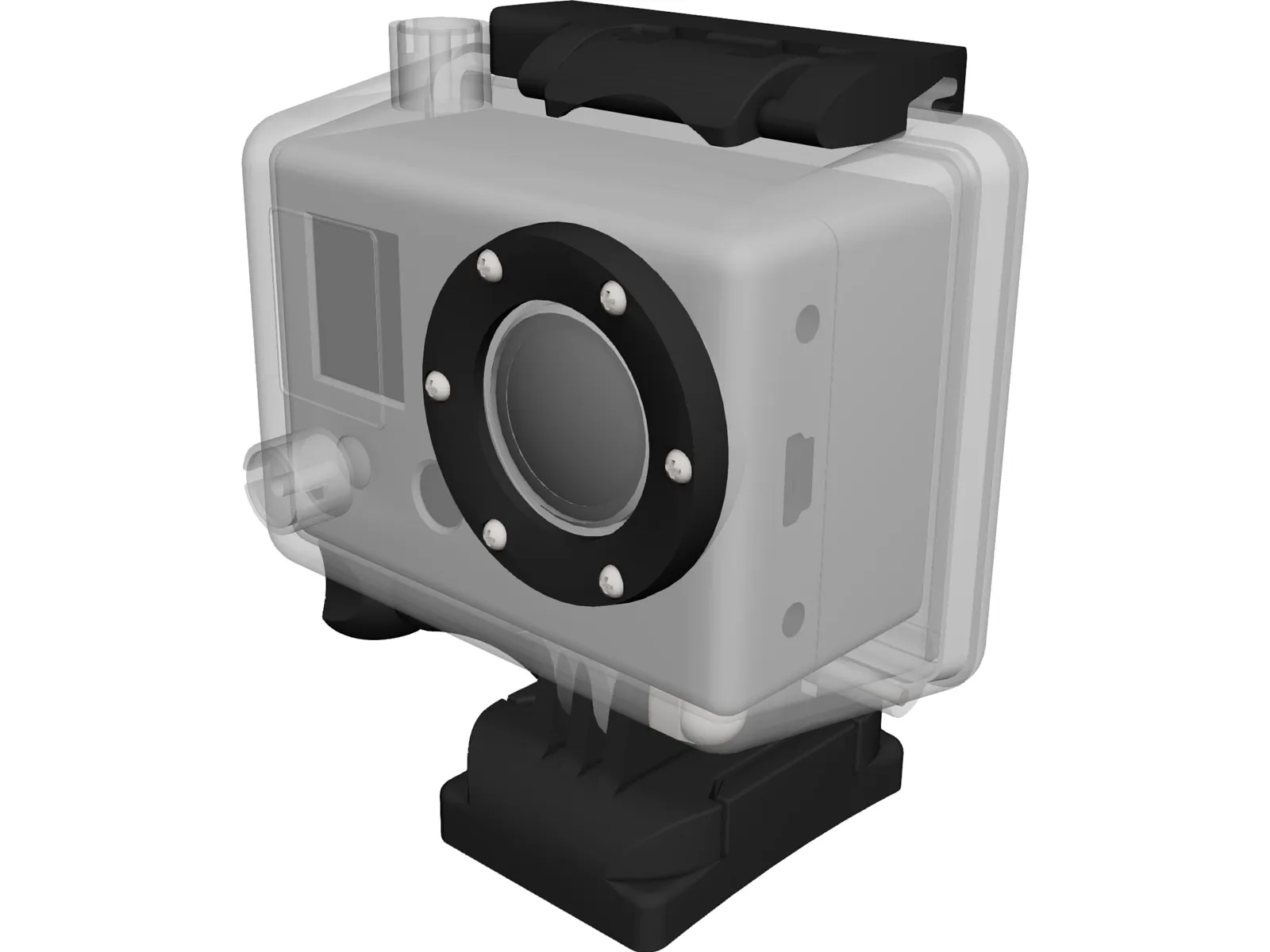 GoPro Hero Camera 3D Model main preview