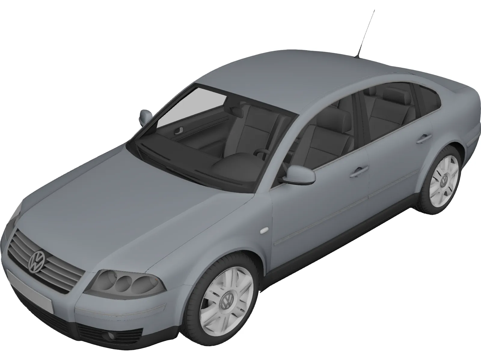 Volkswagen Passat (2004) 3D Model main preview