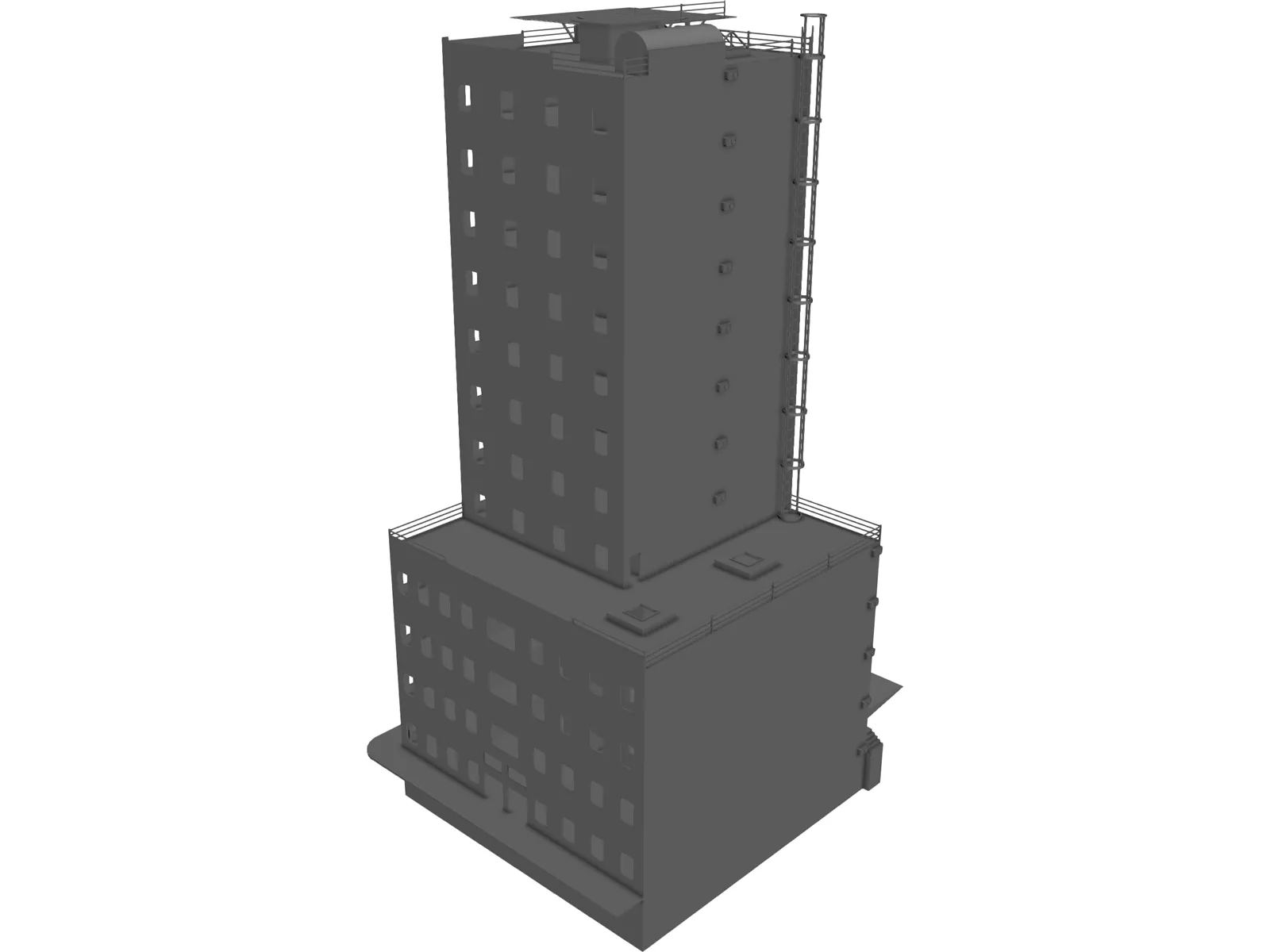 Fire Training Facility High Rise 3D Model main preview