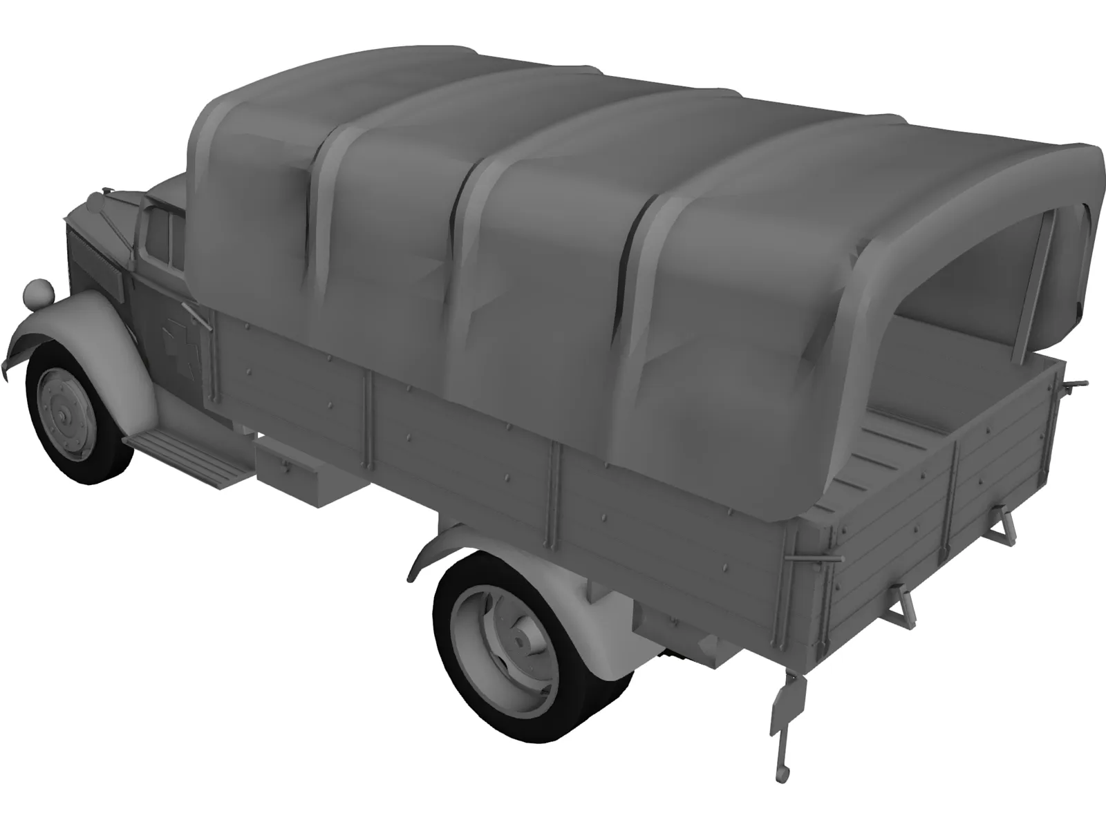Opel Blitz 3D Model main preview