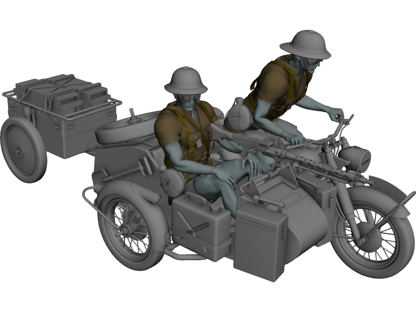 BMW R75 3D Model main preview