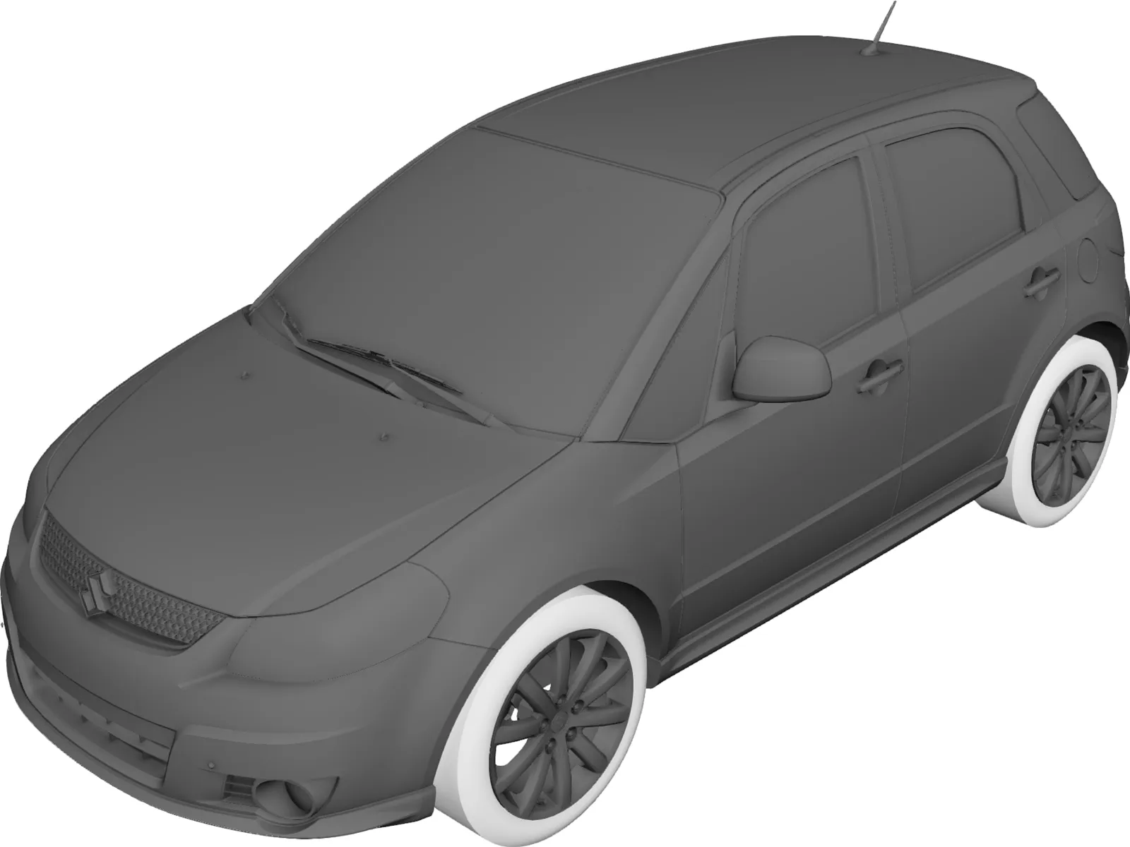 Suzuki SX4 (2009) 3D Model main preview