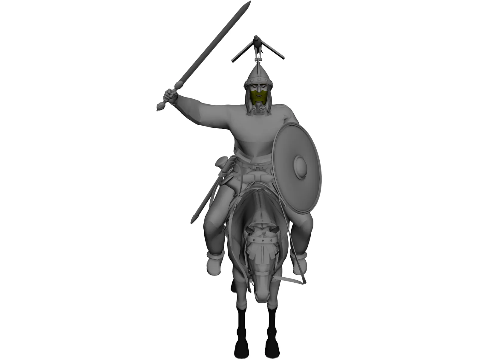 Celtic Noble Cavalry 3D Model main preview