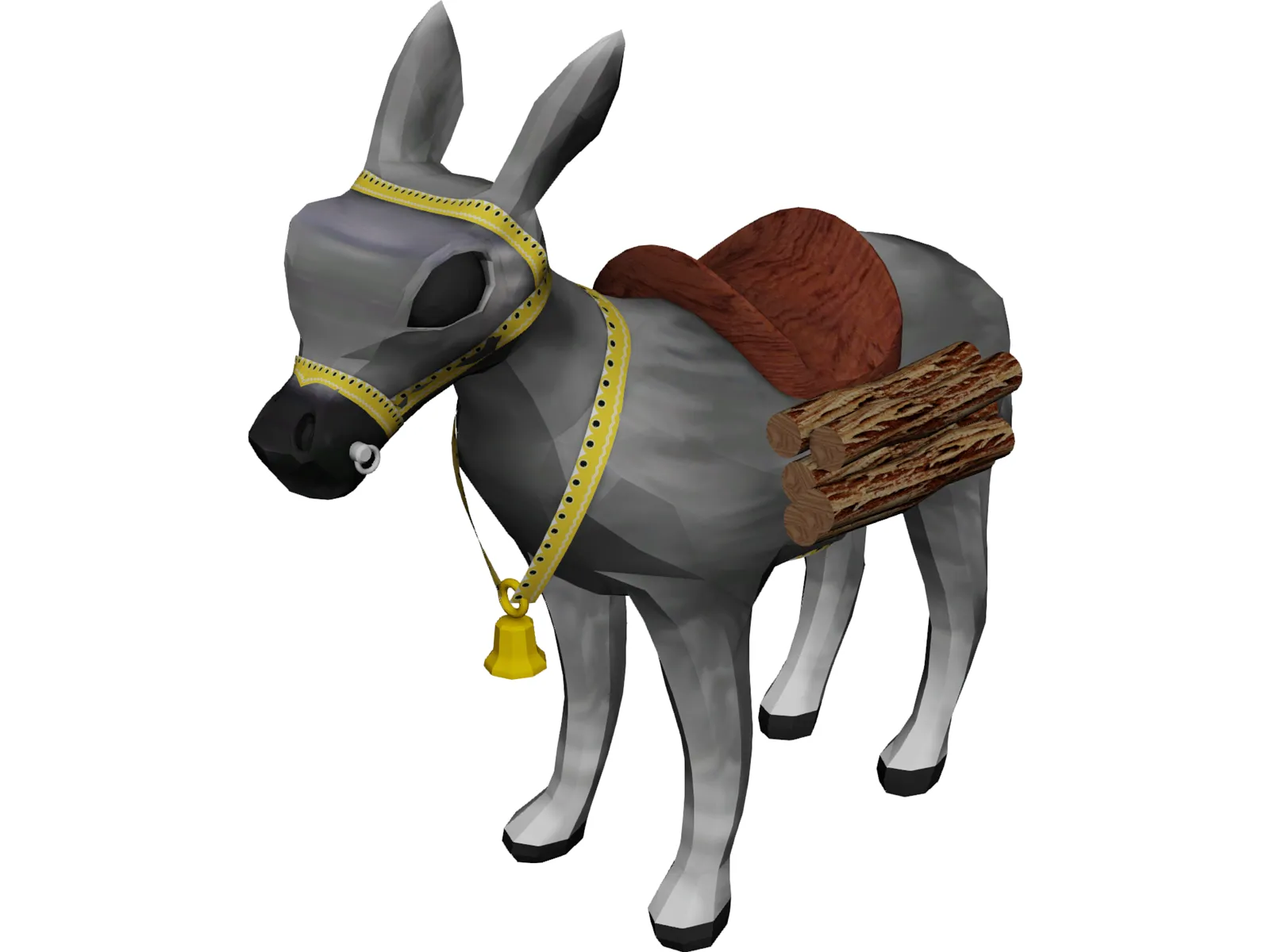 Donkey 3D Model main preview