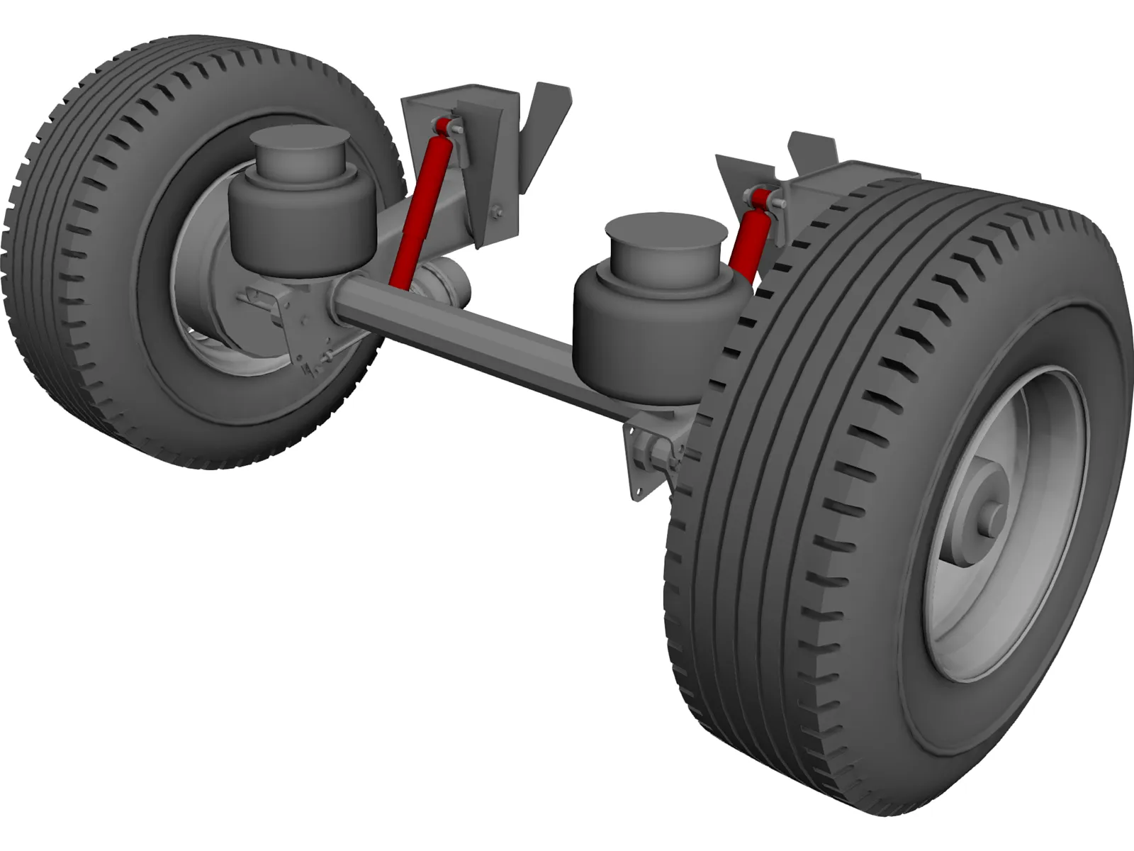 Hendrickson Suspension 3D Model main preview