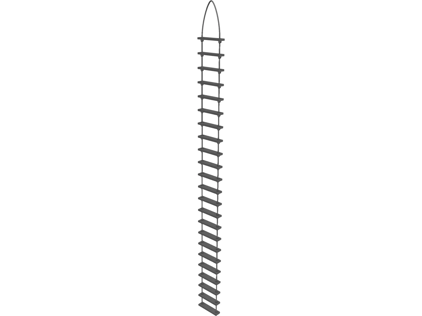Rope Ladder 3D Model main preview