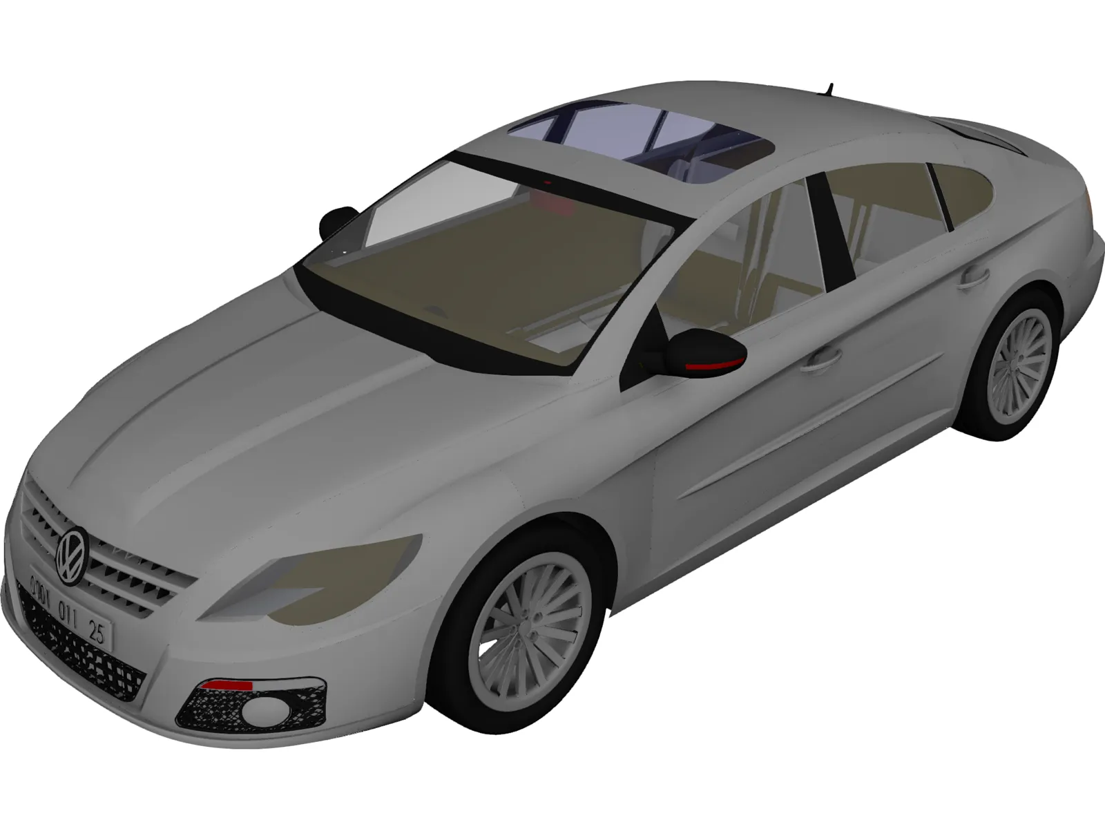 Volkswagen Passat (2010) 3D Model main preview