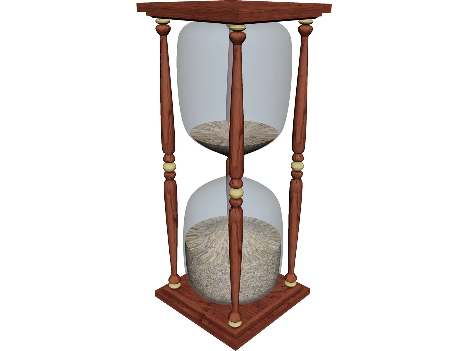 Hourglass 3D Model main preview