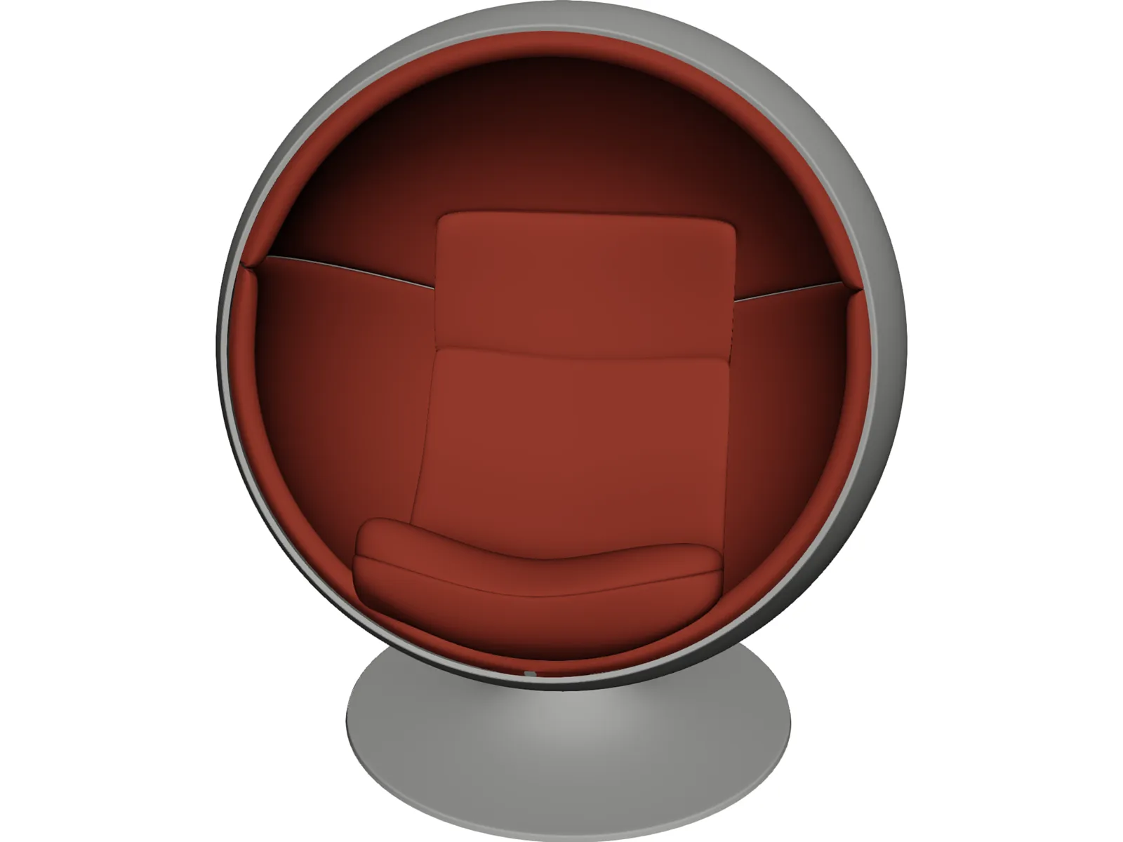 Ball Chair 3D Model main preview