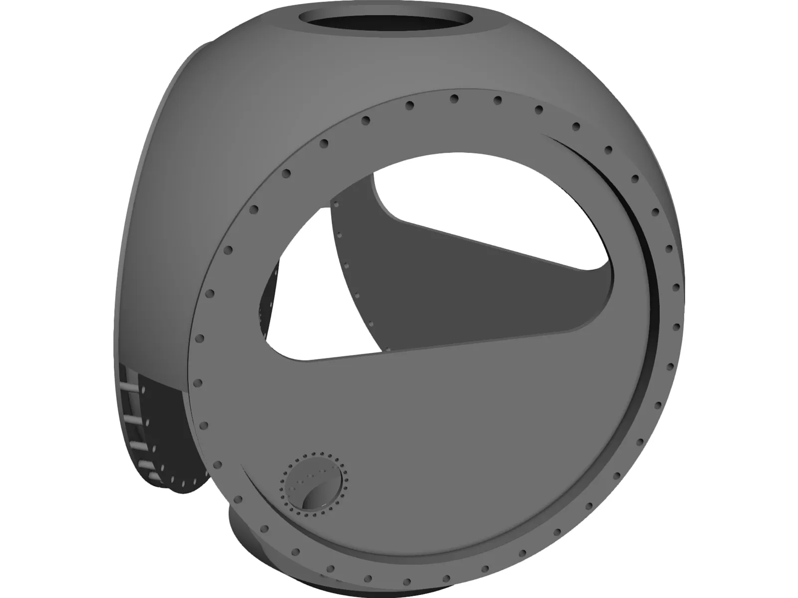 Rotor Hub for Wind Turbine 3D Model main preview