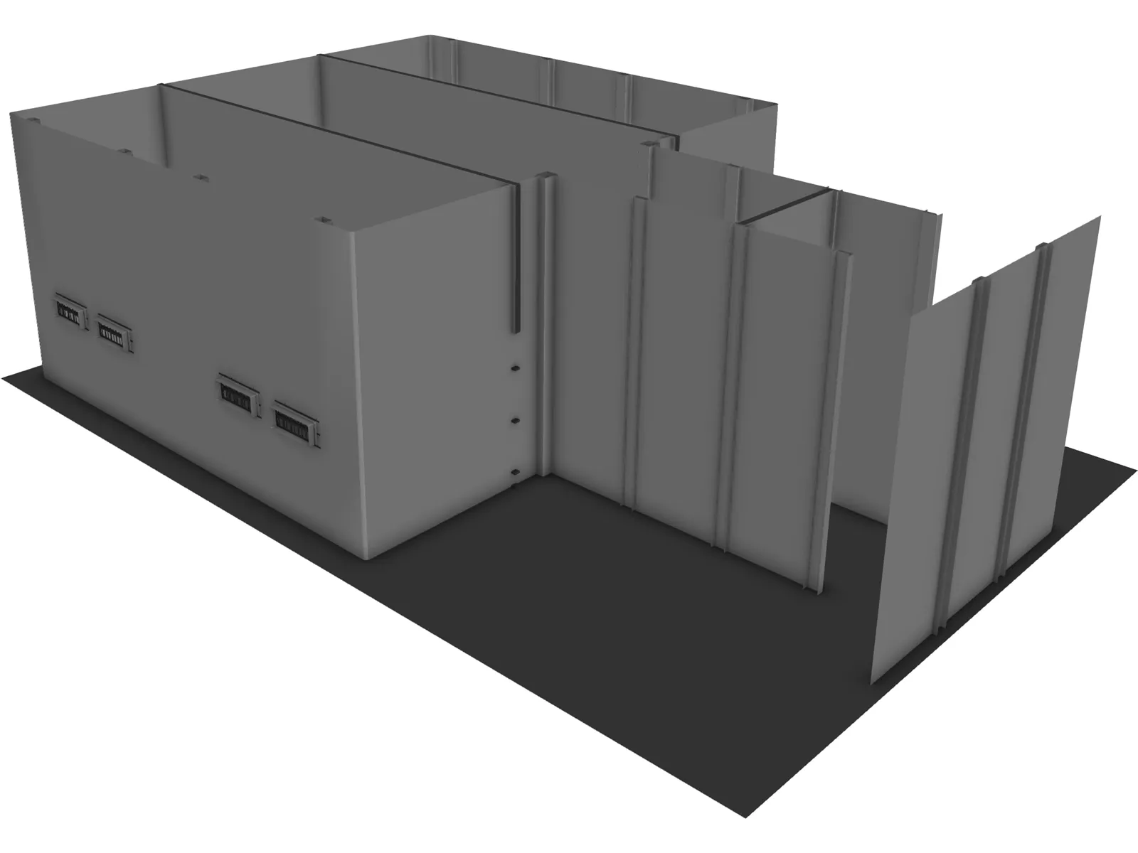 Police Holding Cell 3D Model main preview