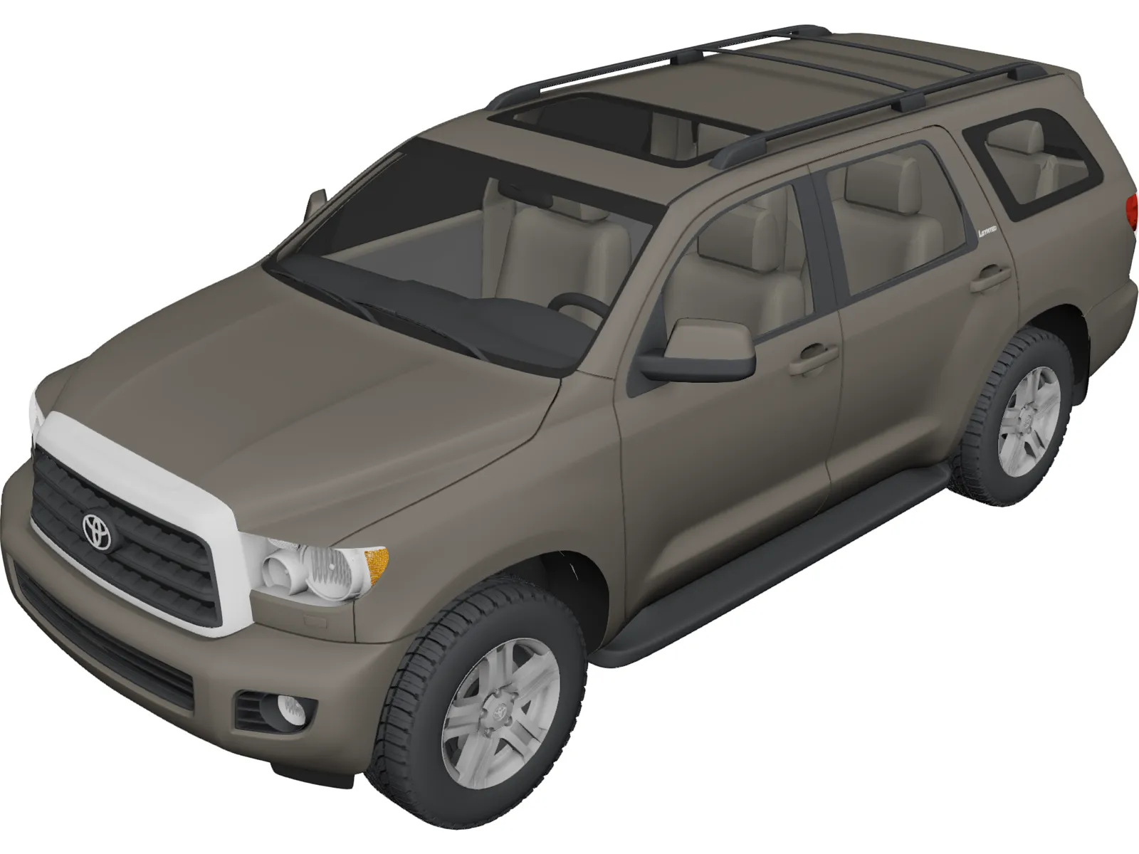 Toyota Sequoia (2010) 3D Model main preview