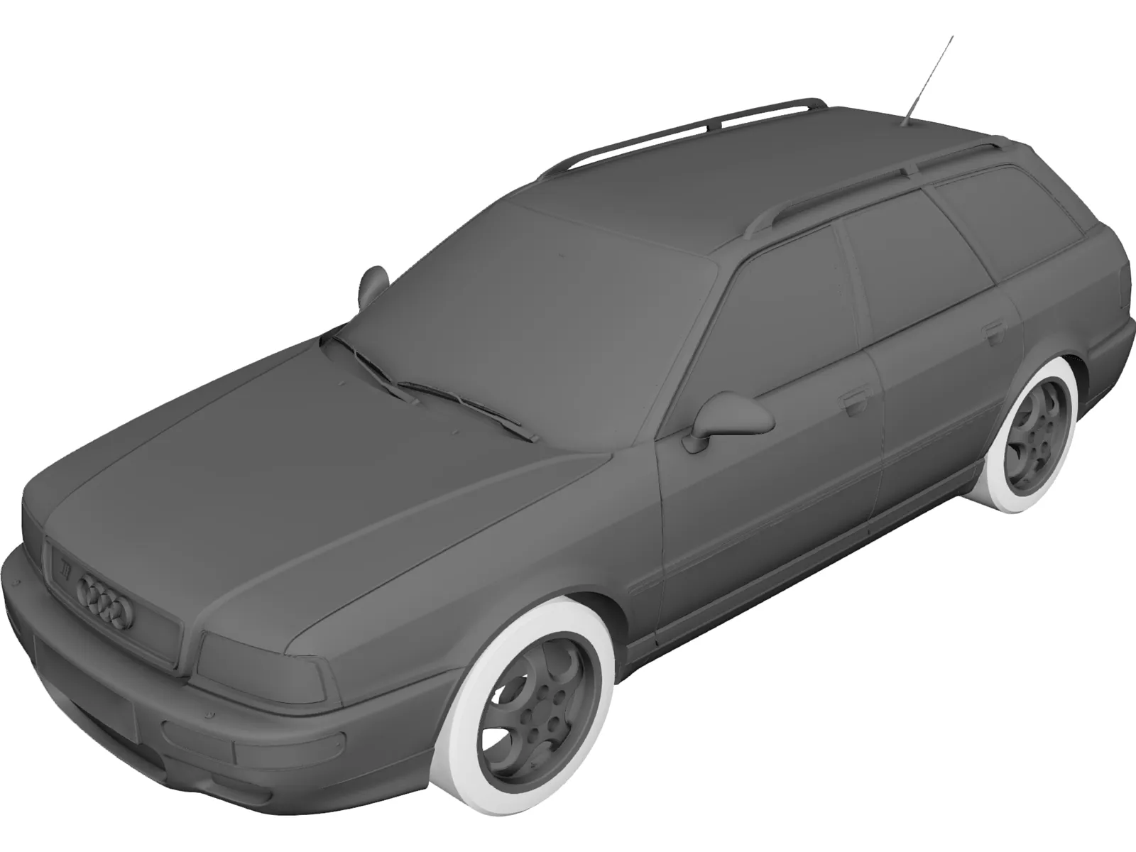 Audi 80 Avant RS2 (1994) 3D Model main preview
