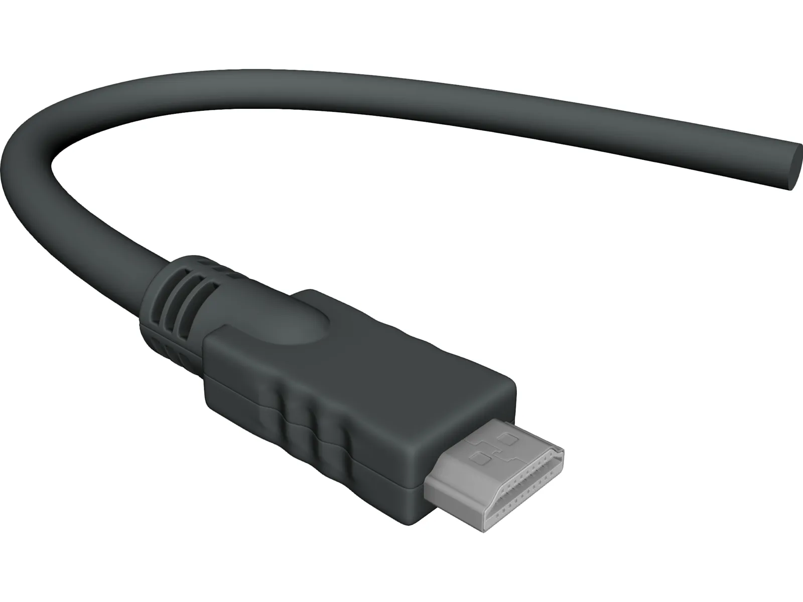 HDMI Plug 3D Model main preview