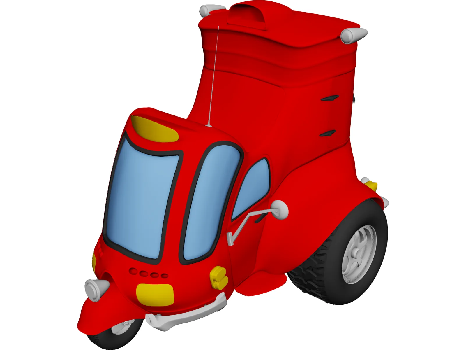 Tuc-Tuc 3D Model main preview