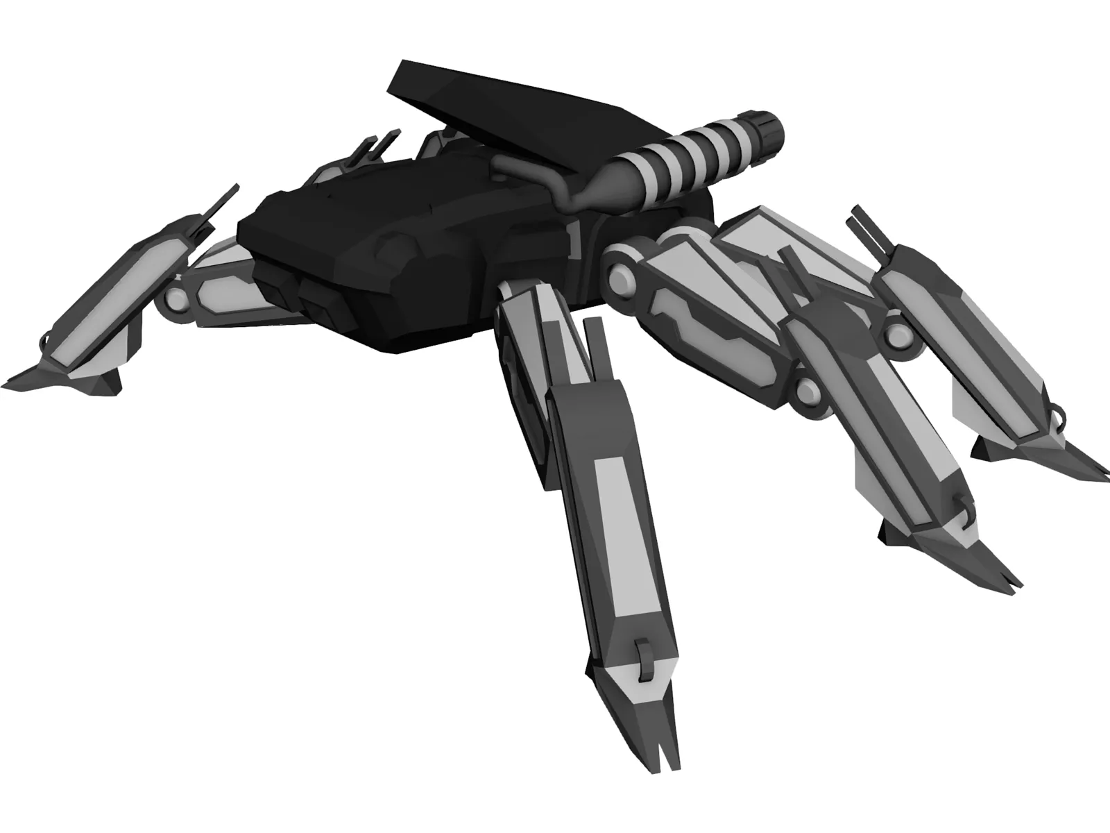 Mecha Spider 3D Model main preview