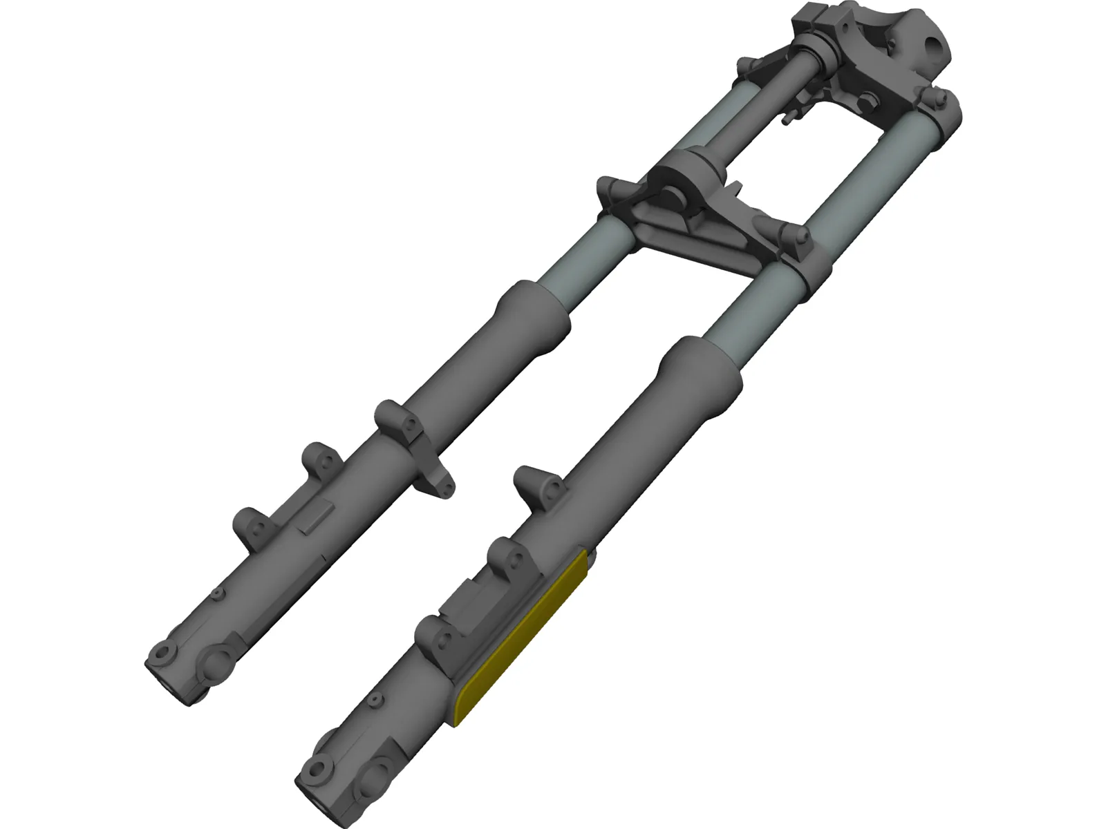 Front Fork Bike 3D Model main preview