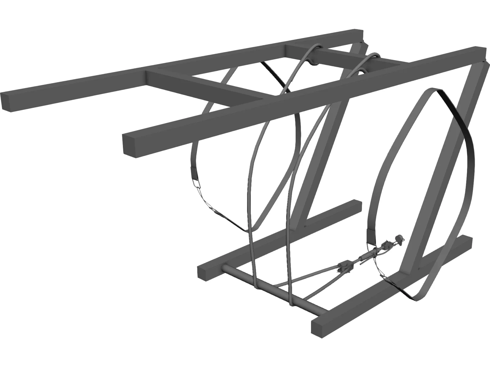 Liferaft Holder 3D Model main preview