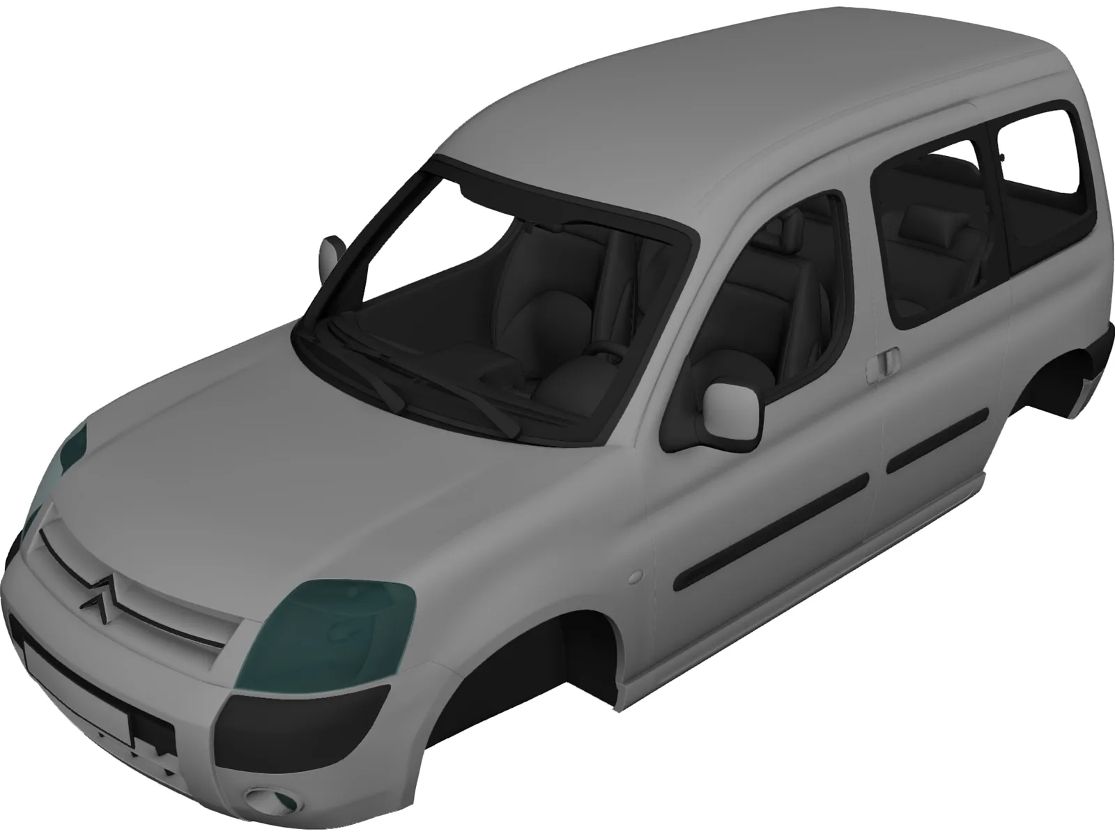 Citroen Berlingo Body 3D Model main preview
