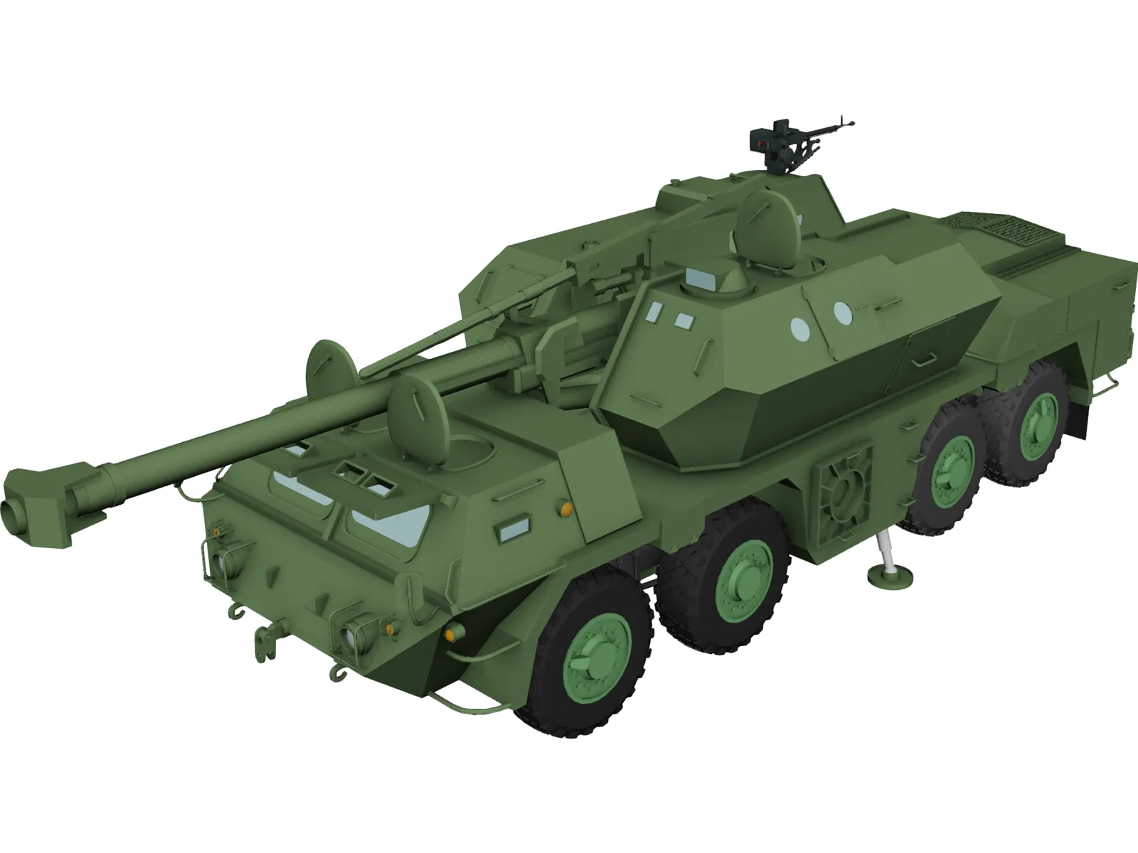 ShKH vz.2000 Dana 155mm 3D Model main preview
