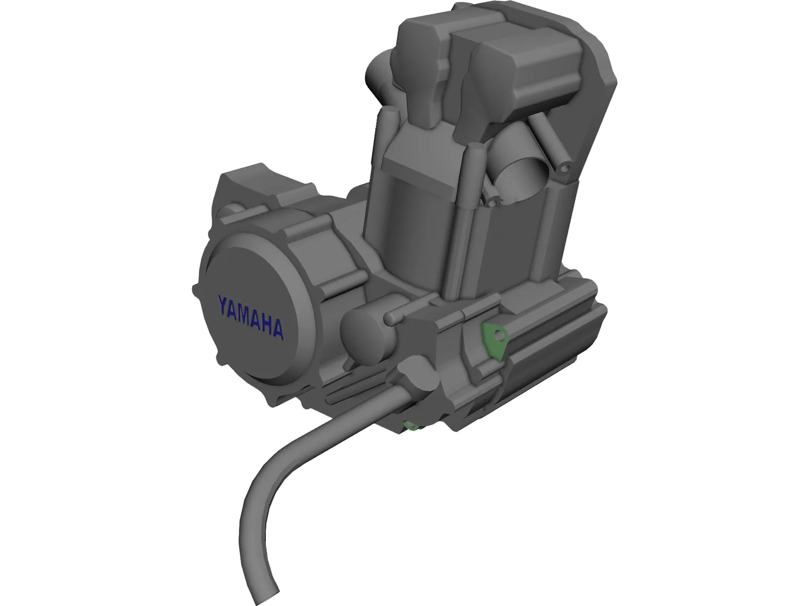 Yamaha wr450 Engine 3D Model main preview