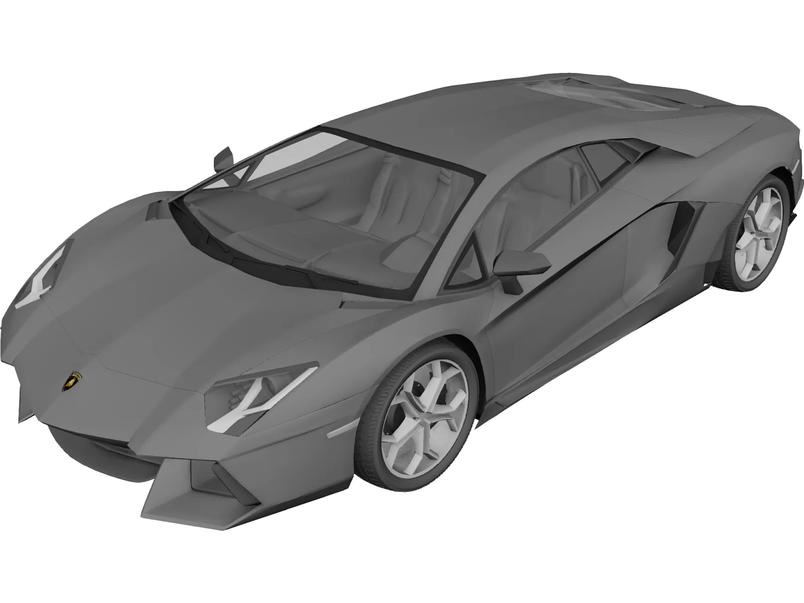 Lamborghini Aventador LP700-4 (2012) 3D Model main preview