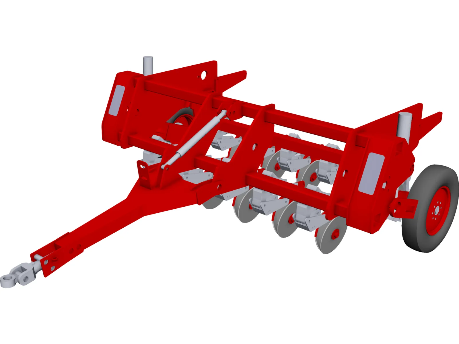 Agricultural Planter 3D Model main preview