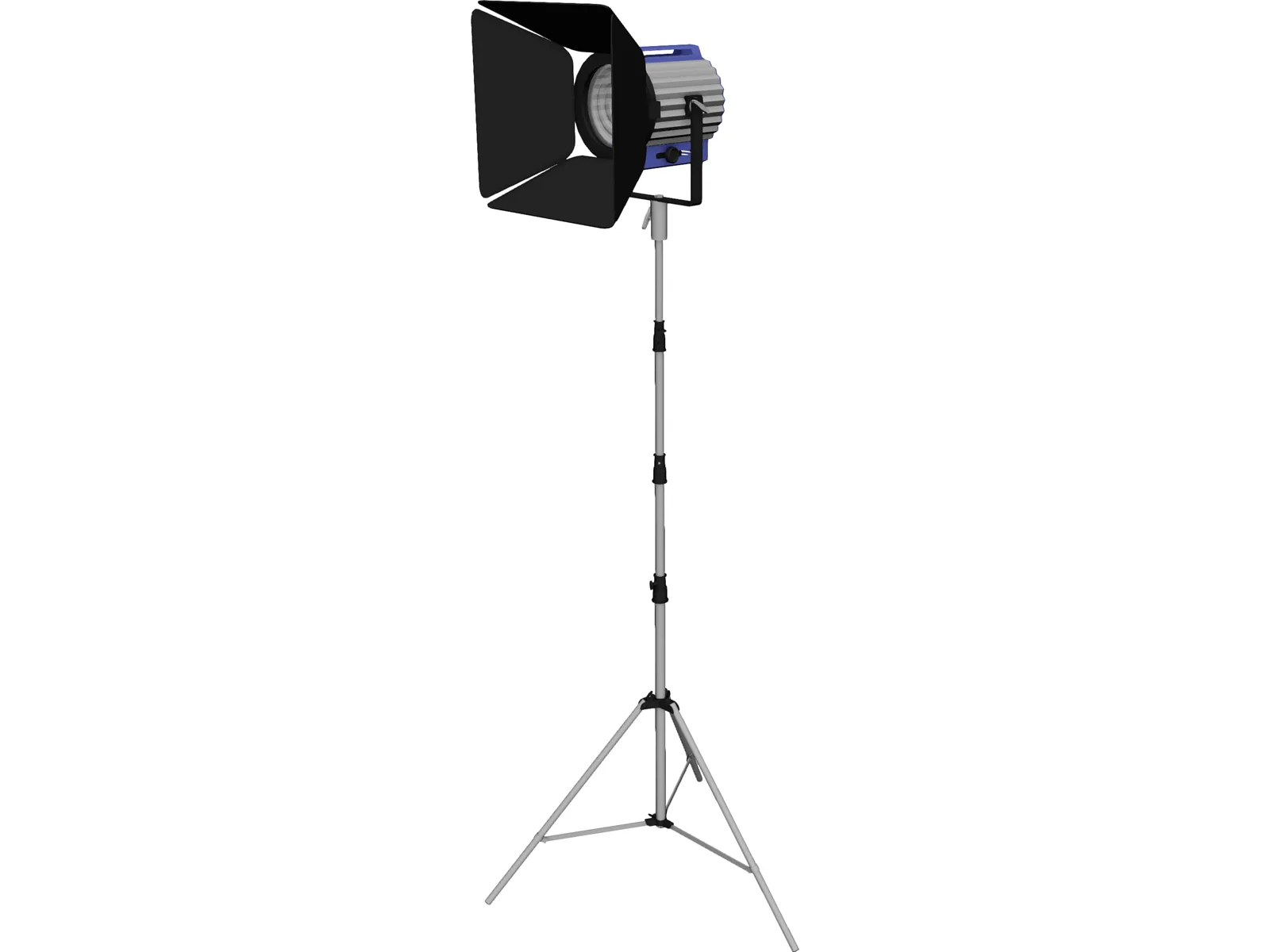 Studio Light with Stand 3D Model main preview