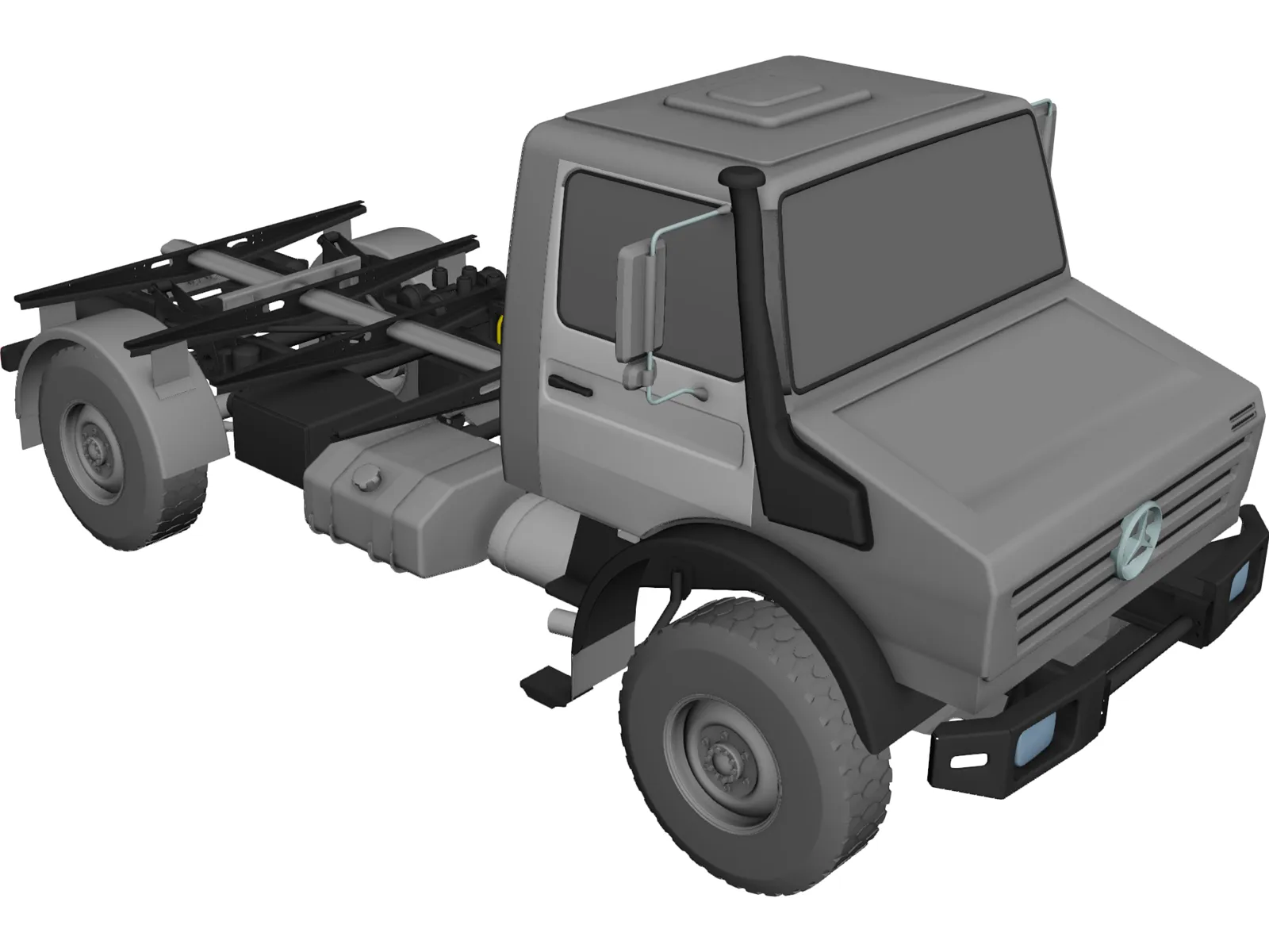 Mercedes-Benz Unimog 4000 3D Model main preview