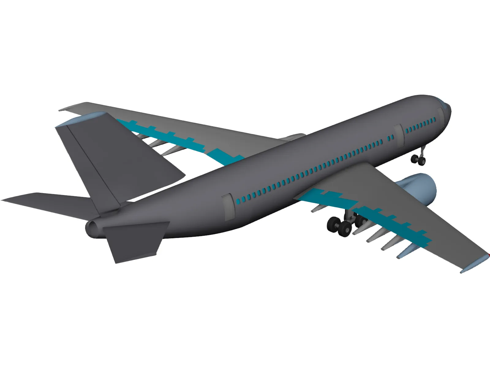 Airbus A300 3D Model main preview