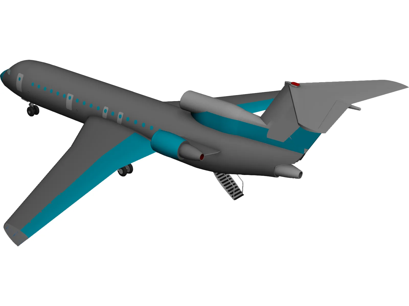 Yakovlev Yak-42D 3D Model main preview