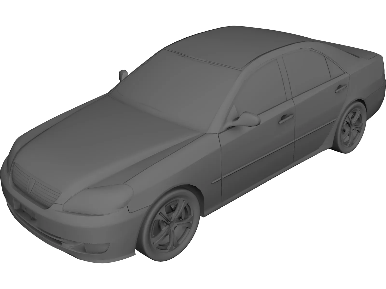 Toyota Mark II (2001) 3D Model main preview
