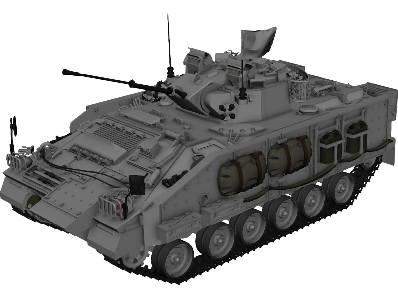 Warrior MCV UN 3D Model main preview