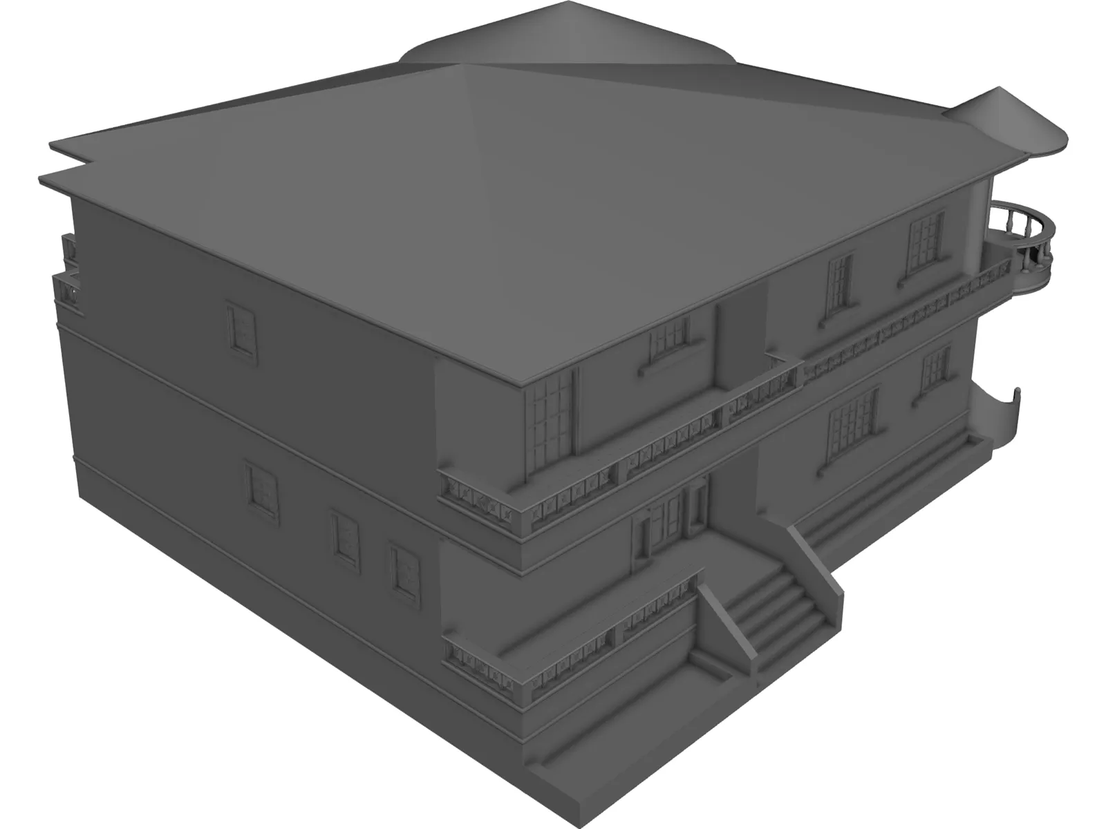 House 3D Model main preview