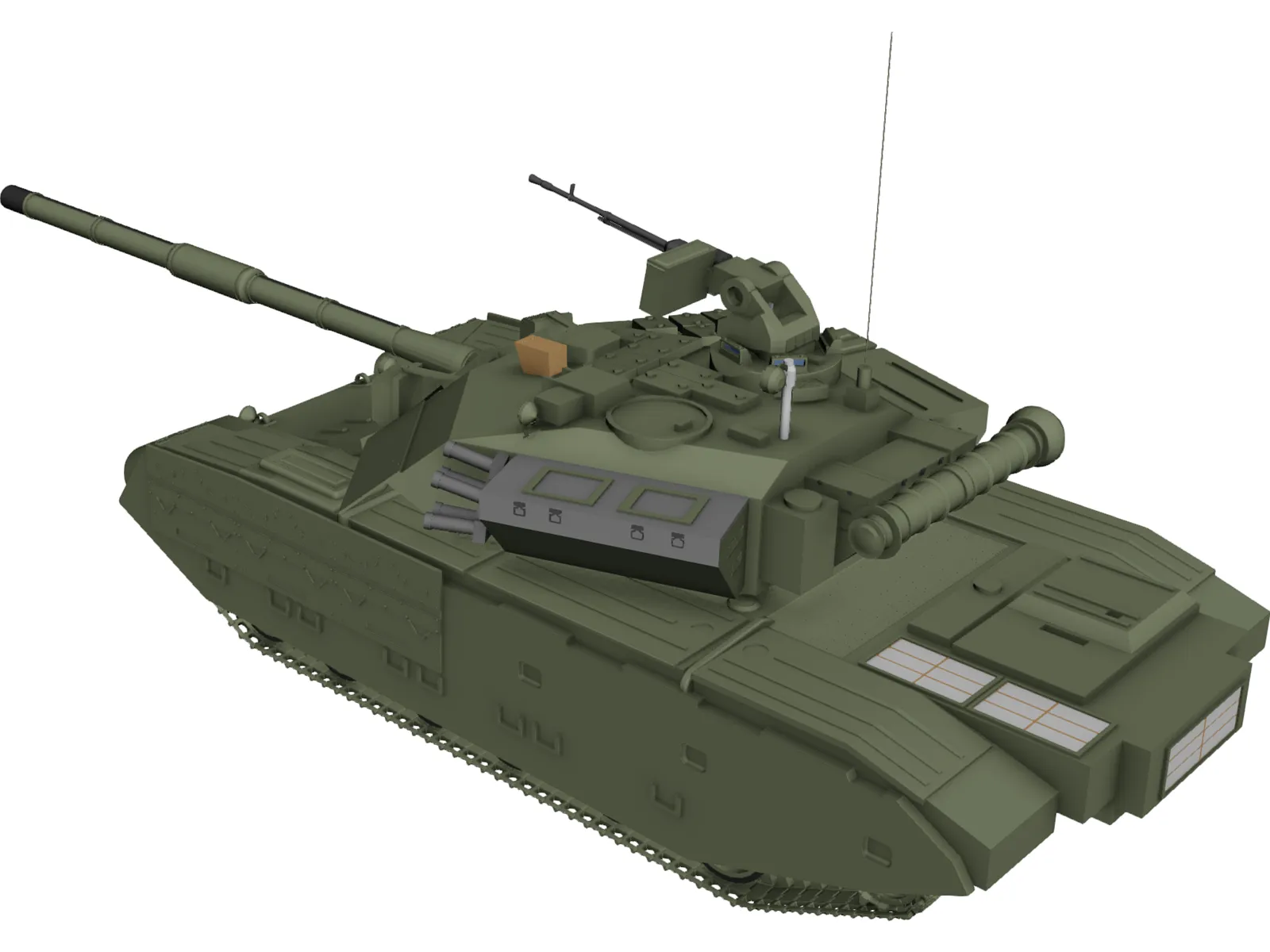 T-84 Oplot 3D Model main preview