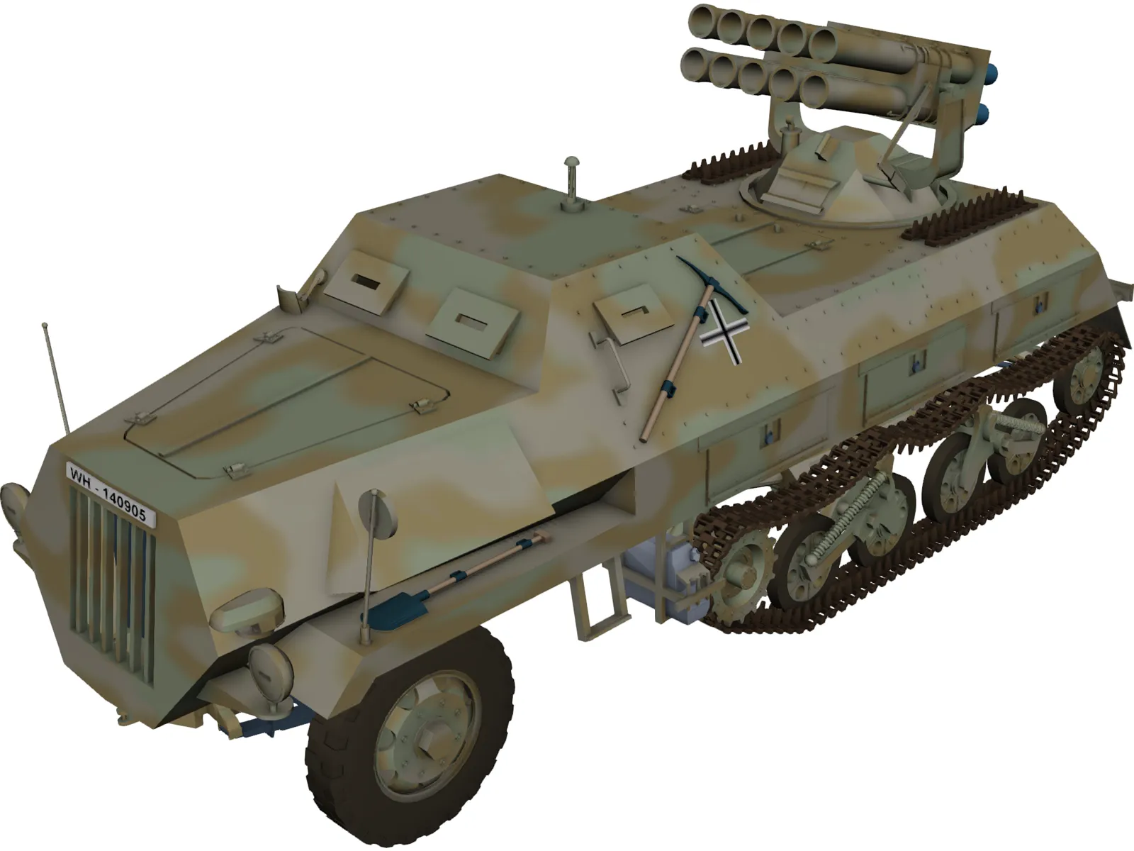 Panzerwerfer 42 3D Model main preview