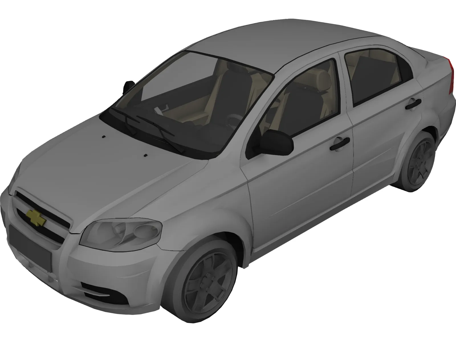 Chevrolet Aveo 3D Model main preview