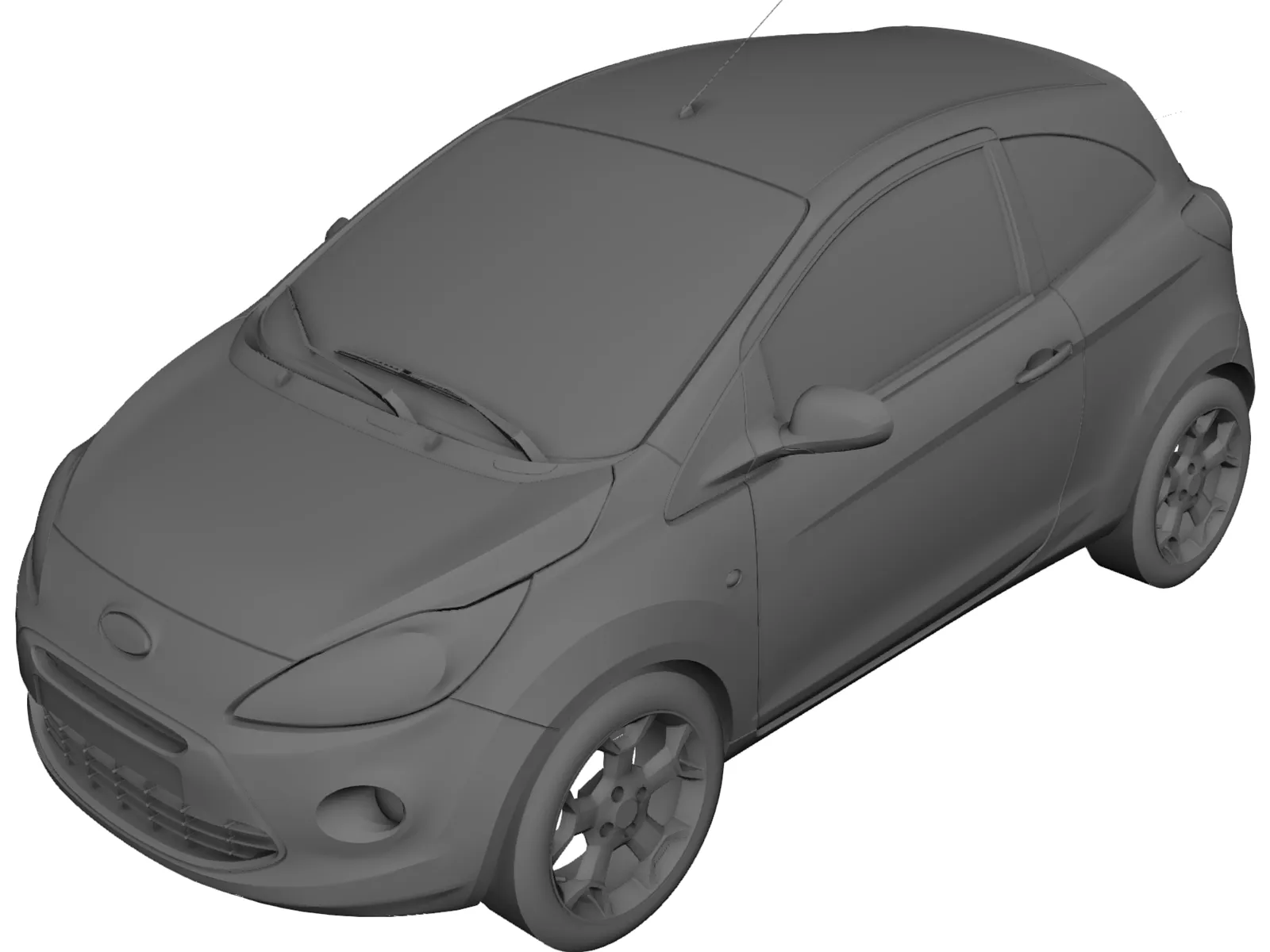 Ford Ka 3D Model main preview